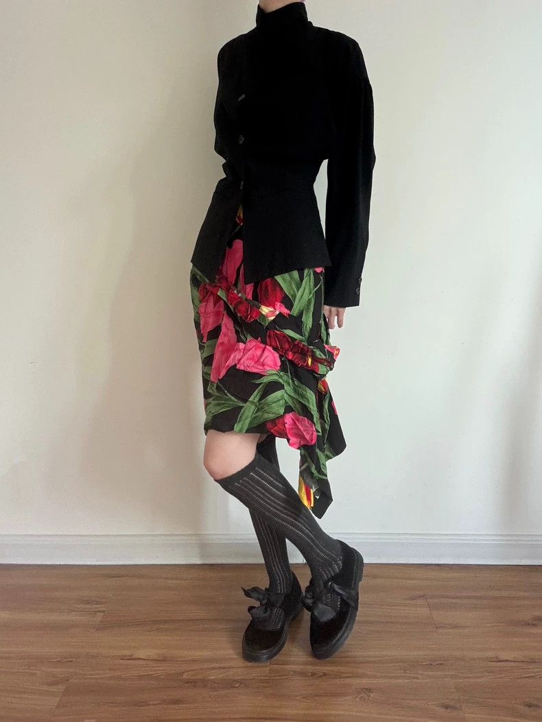 Comme des Garcons Comme des Garcons size S Flowers and Plants overskirt Size 22" - 2 Thumbnail