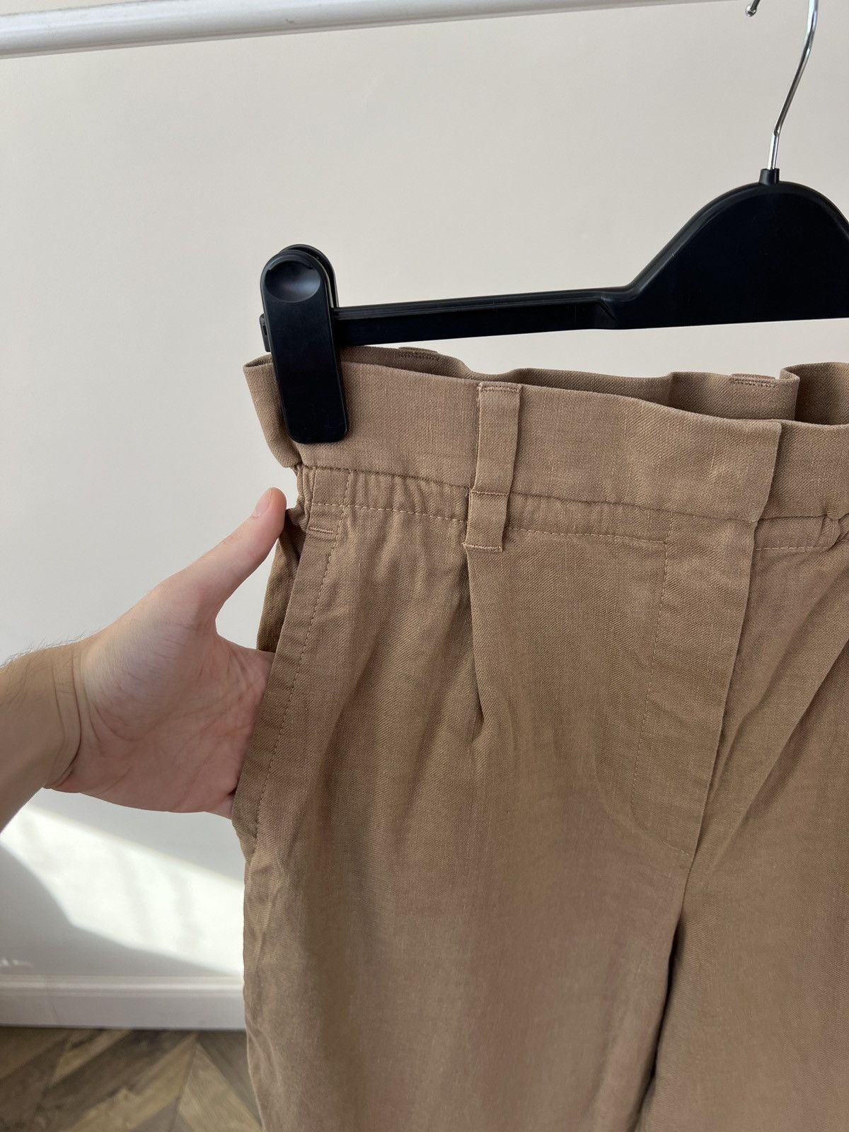 Brunello Cucinelli Vintage Brunello Cucinelli Women’s Linen Cotton Pants Size 28" / US 6 / IT 42 - 5 Thumbnail
