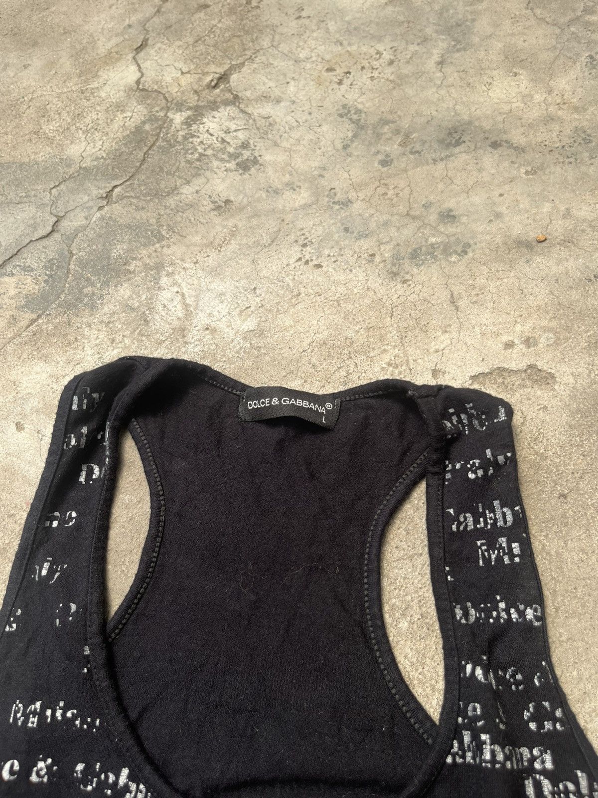 Dolce & Gabbana Vintage Dolce & Gabbana Y2K Monogram Racerback Tank Top Size L / US 10 / IT 46 - 3 Thumbnail