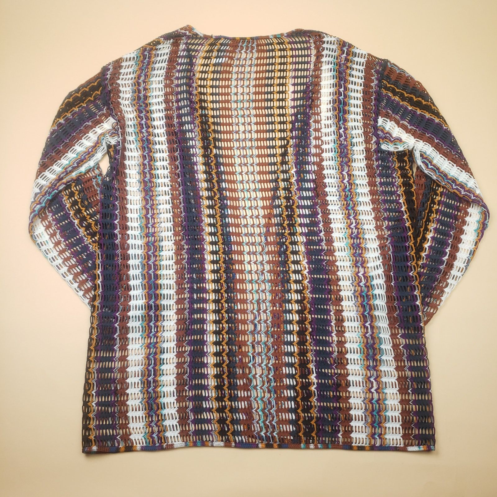 Missoni MISSONI Zig Zag Knit 3-Piece Set Cardigan Maxi Pants Rare Size M / US 6-8 / IT 42-44 - 6 Thumbnail