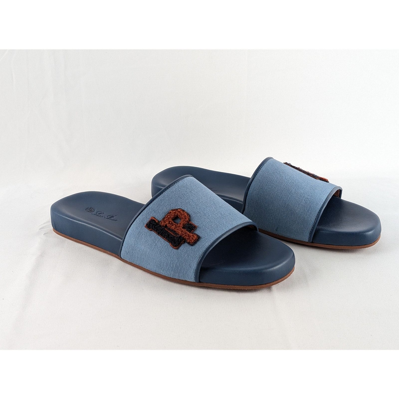 Loro Piana o1rshd1 Sea-Slide LP College Walk New York Dy in Blue Size US 10 / EU 43 - 8 Thumbnail