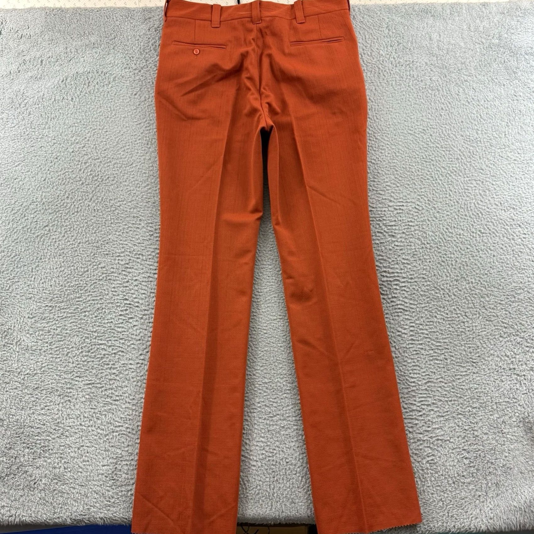 McGregor VINTAGE McGregor Pants Mens 36x38 Orange 70s Pleated Slacks Trouser Burnt NWT Size US 36 / EU 52 - 6 Thumbnail