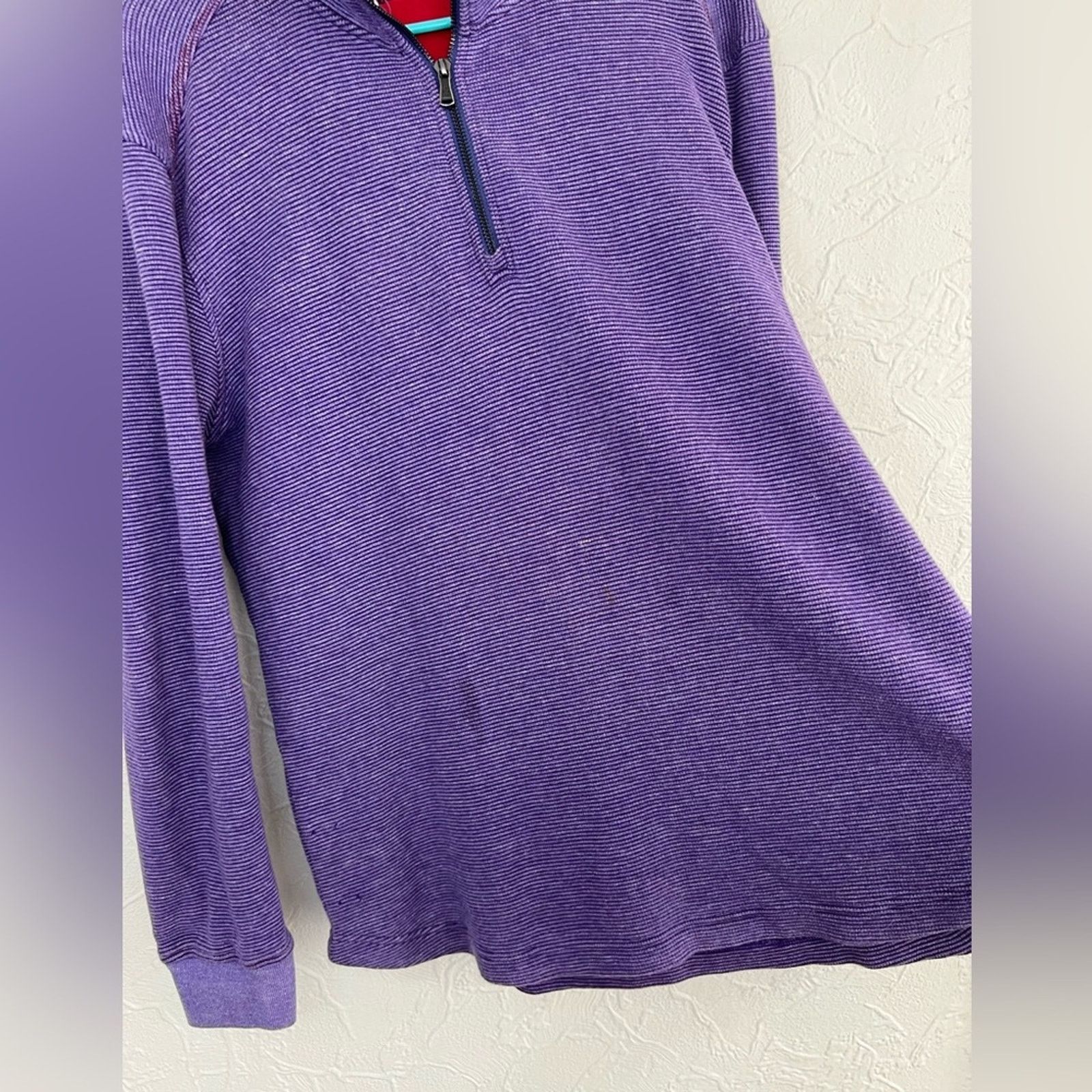 Robert Graham ROBERT GRAHAM 1/4 zip mock cotton sweater pullover Size XL Size US XL / EU 56 / 4 - 6 Thumbnail