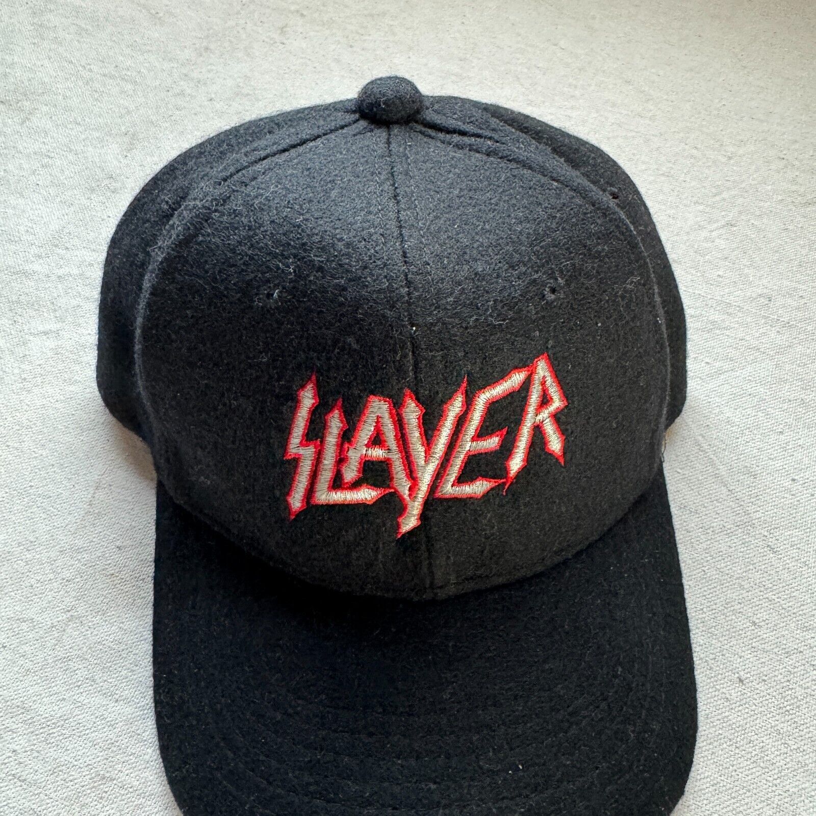 Brockum Vintage 90s Slayer Band Snapback Wool Hat Cap Brockum Black Size ONE SIZE - 2 Thumbnail