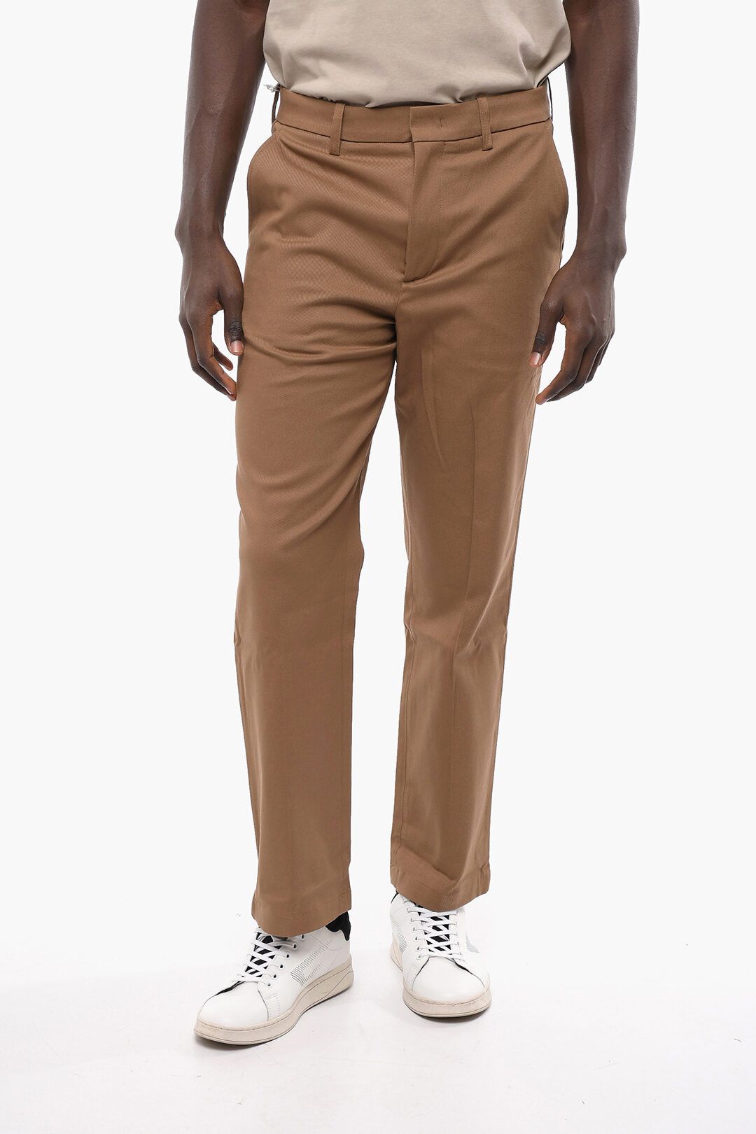 image of Department 5 Og1Mm0424 Cotton Twill Kurt Pant In Brown, Men's (Size 33)