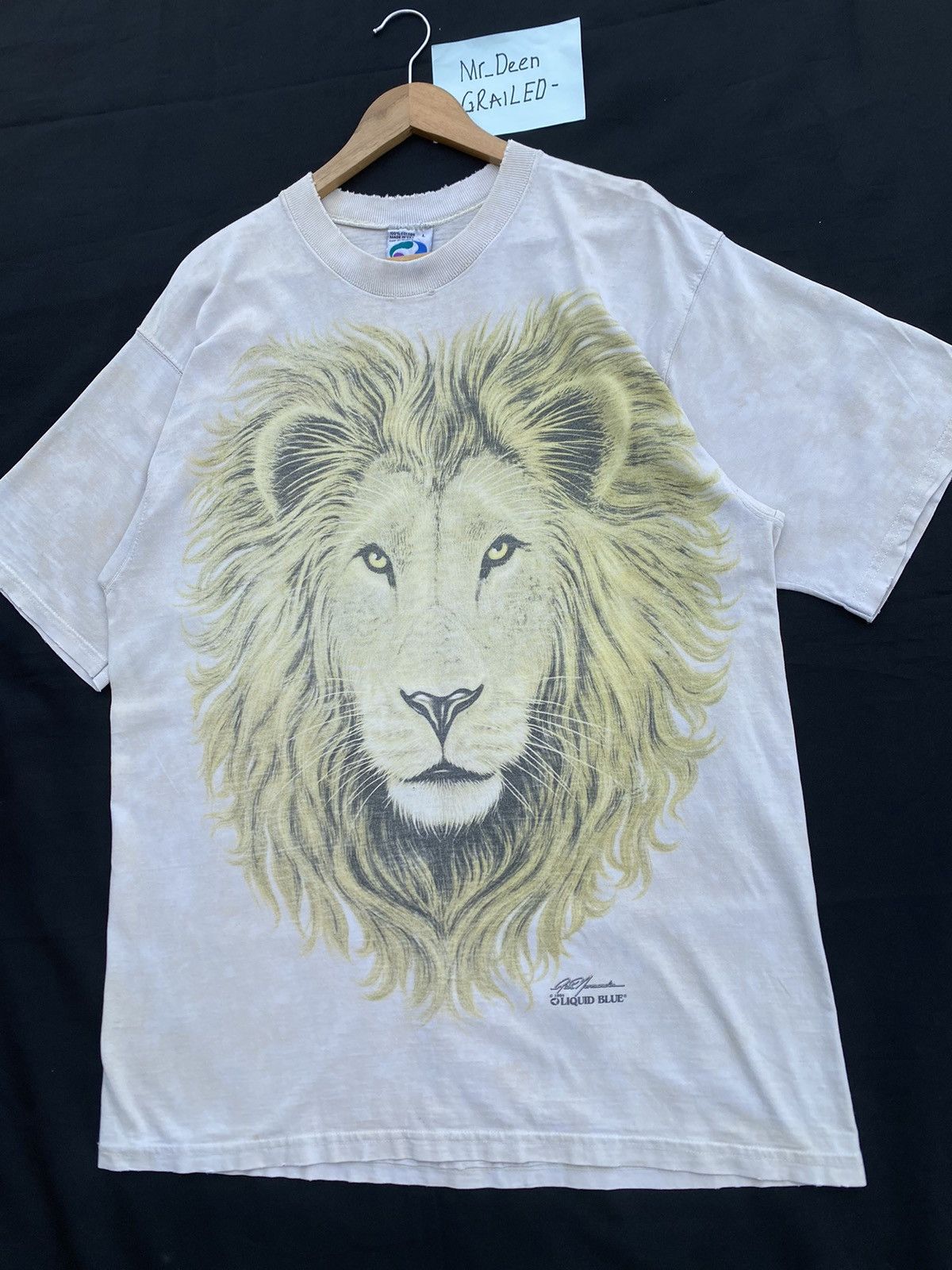 Liquid Blue Rare Vintage Liquid Blue Lion Head Printed Tshirt Size US L / EU 52-54 / 3 - 6 Thumbnail