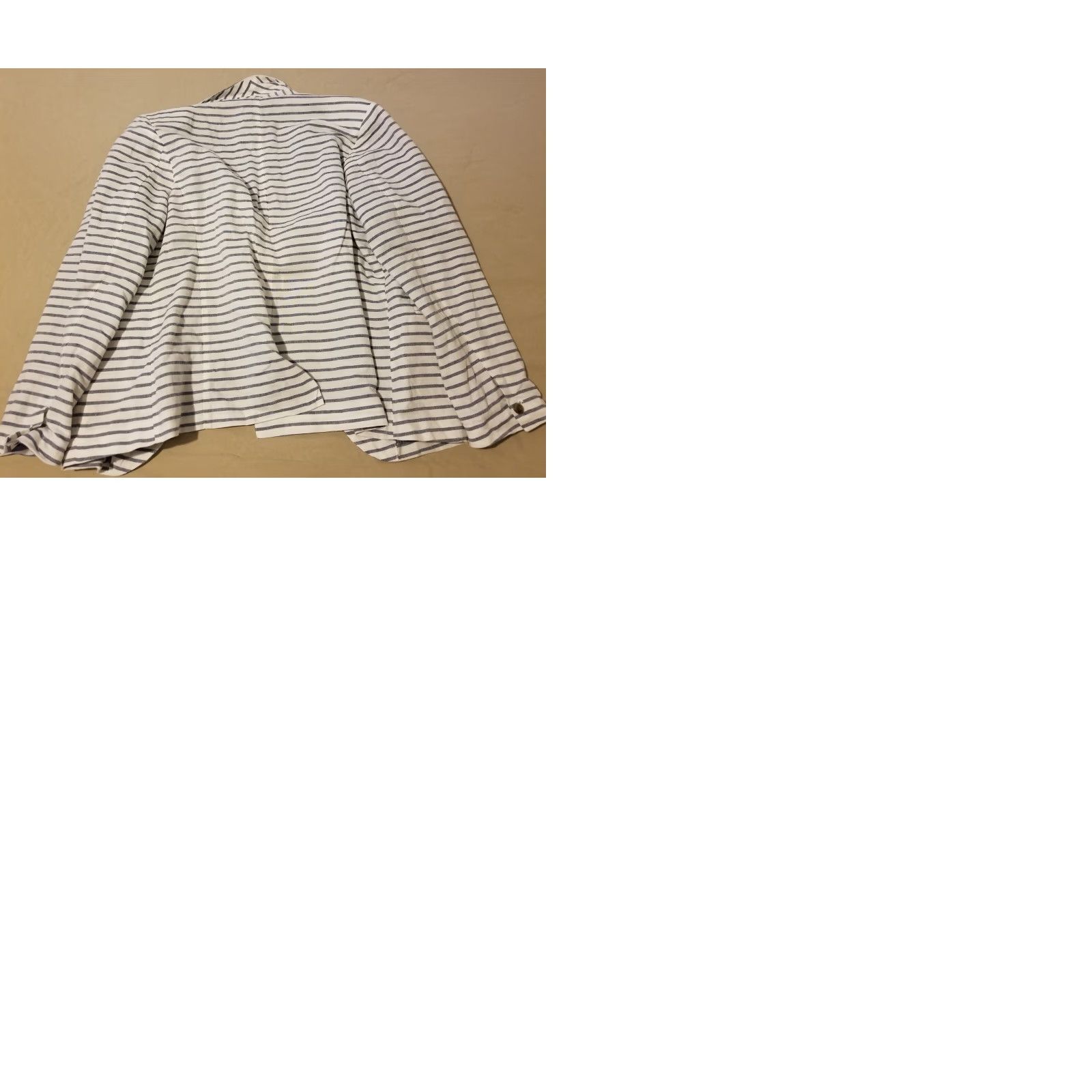 Gap Womens Gap Linen Jacket 18 White Gray Blazer - Gap 3-in-1 Linen Blazer Size 18 Women Gray White Jacket Size XXL / US 16-18 / IT 52-54 - 9 Thumbnail