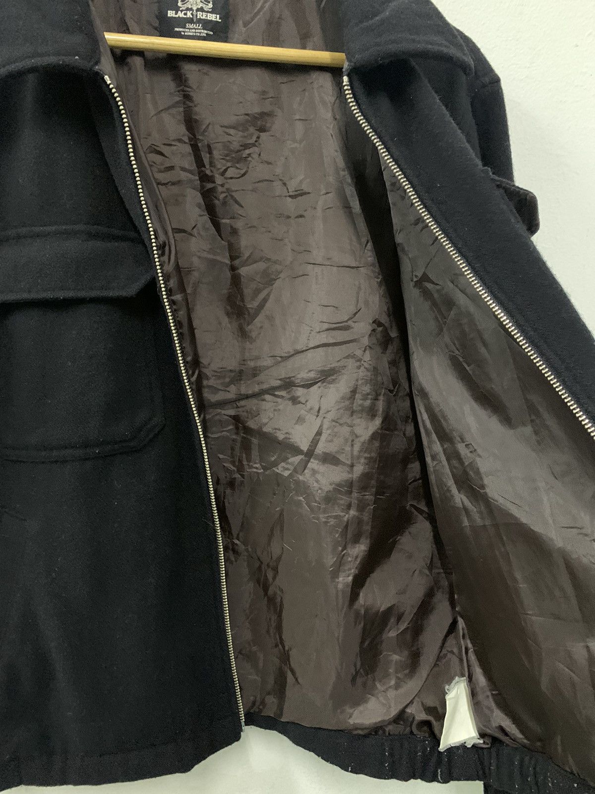 Japanese Brand × RUDE GALLERY Rude Gallery Black Rebel Wool Zipper double Chest Pocket Size US S / EU 44-46 / 1 - 11 Thumbnail