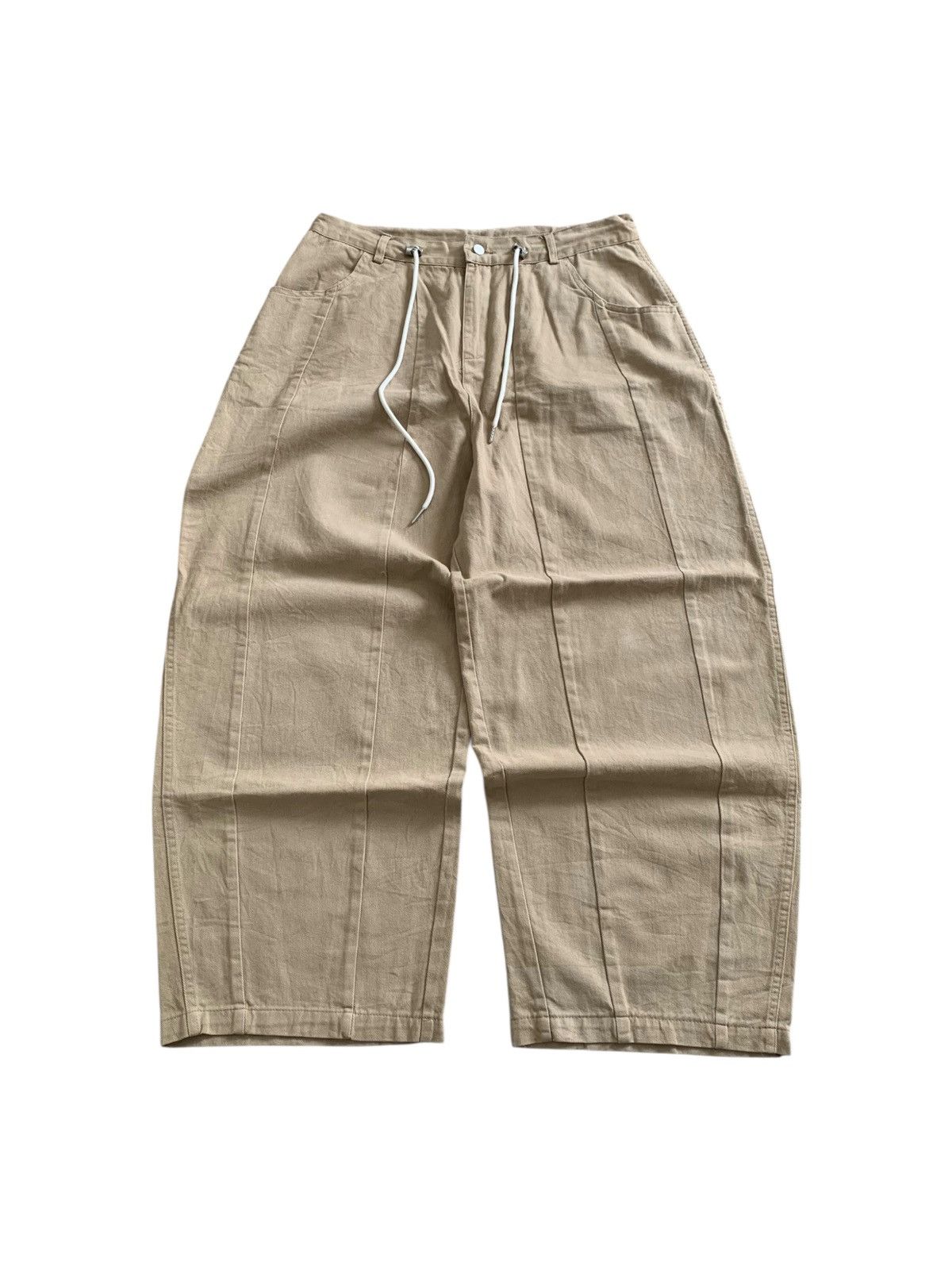 Yohji Yamamoto Good Life Work Heavyweight Twill Wide Balloon Pants Size US 34 / EU 50 - 1 Thumbnail