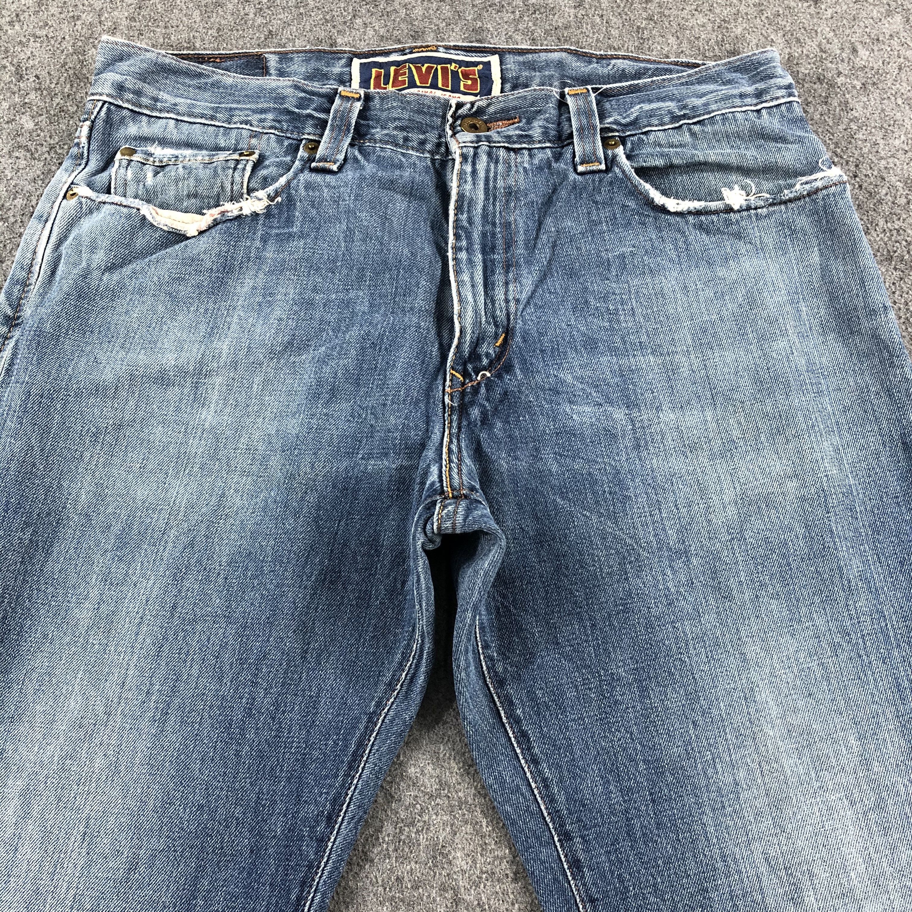 Levi's 90s Vintage Blue Wash Levis 527 Jeans-J2409 Size US 34 / EU 50 - 3 Thumbnail