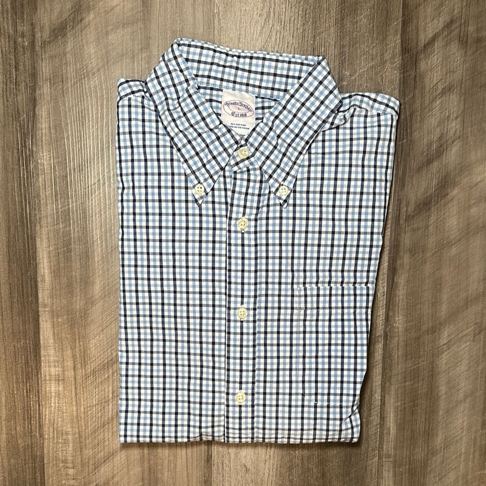 Brooks Brothers Brooks Brothers Checkered Long Sleeve Button Down - Large Size US L / EU 52-54 / 3 - 1 Thumbnail