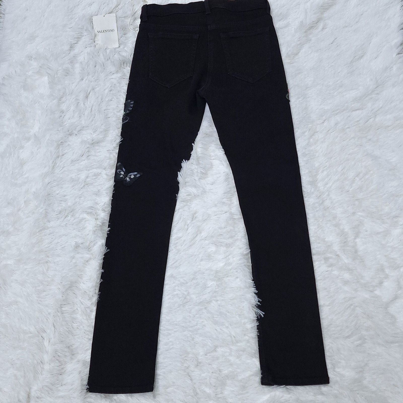 Valentino Valentino x Izumi Miyazaki Gravitation Butterfly Print Jeans Size 25" / US 0 / IT 36 - 10 Thumbnail