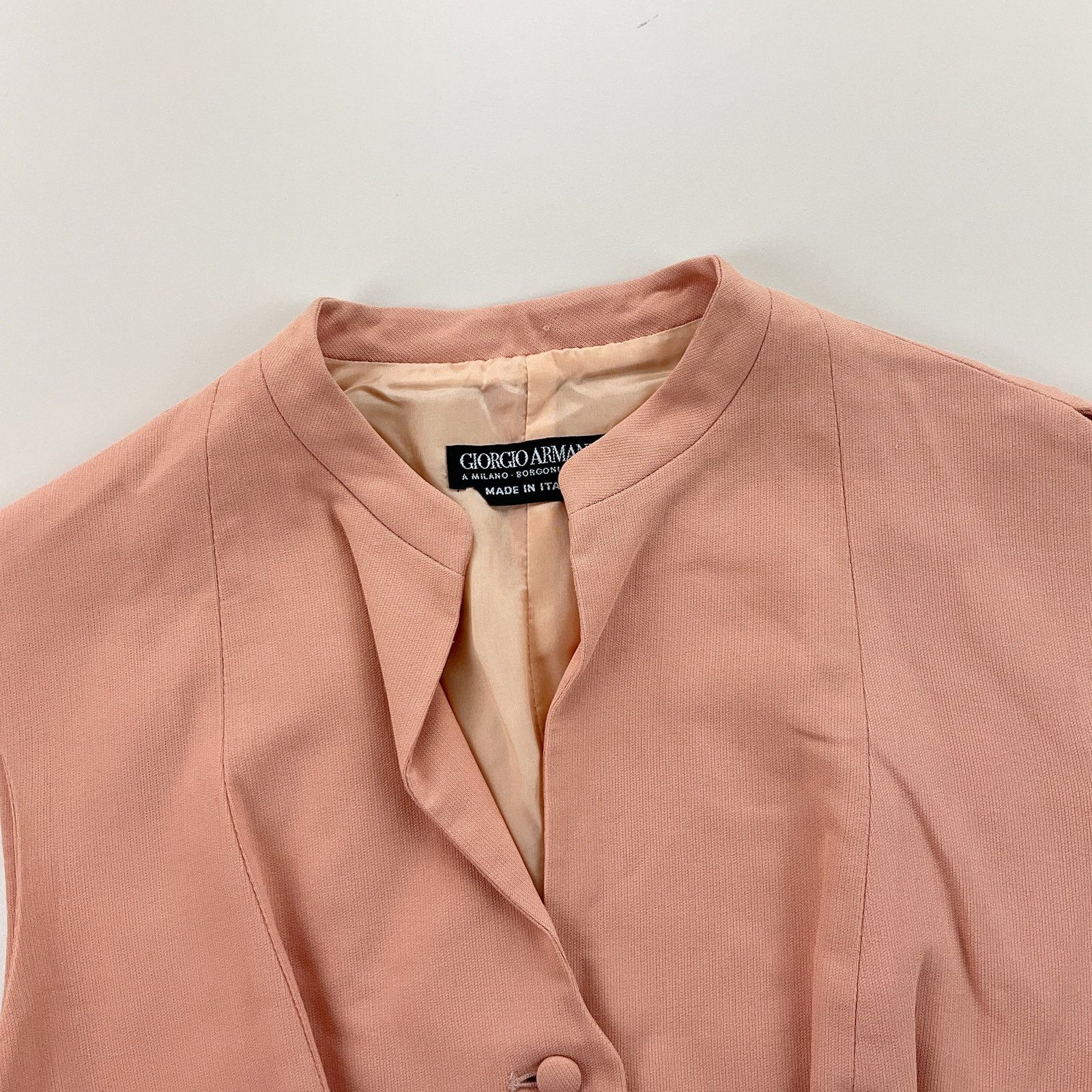 Armani Vintage Giorgio Armani 80s Button Vest - Women Medium pastel Size M / US 6-8 / IT 42-44 - 3 Thumbnail