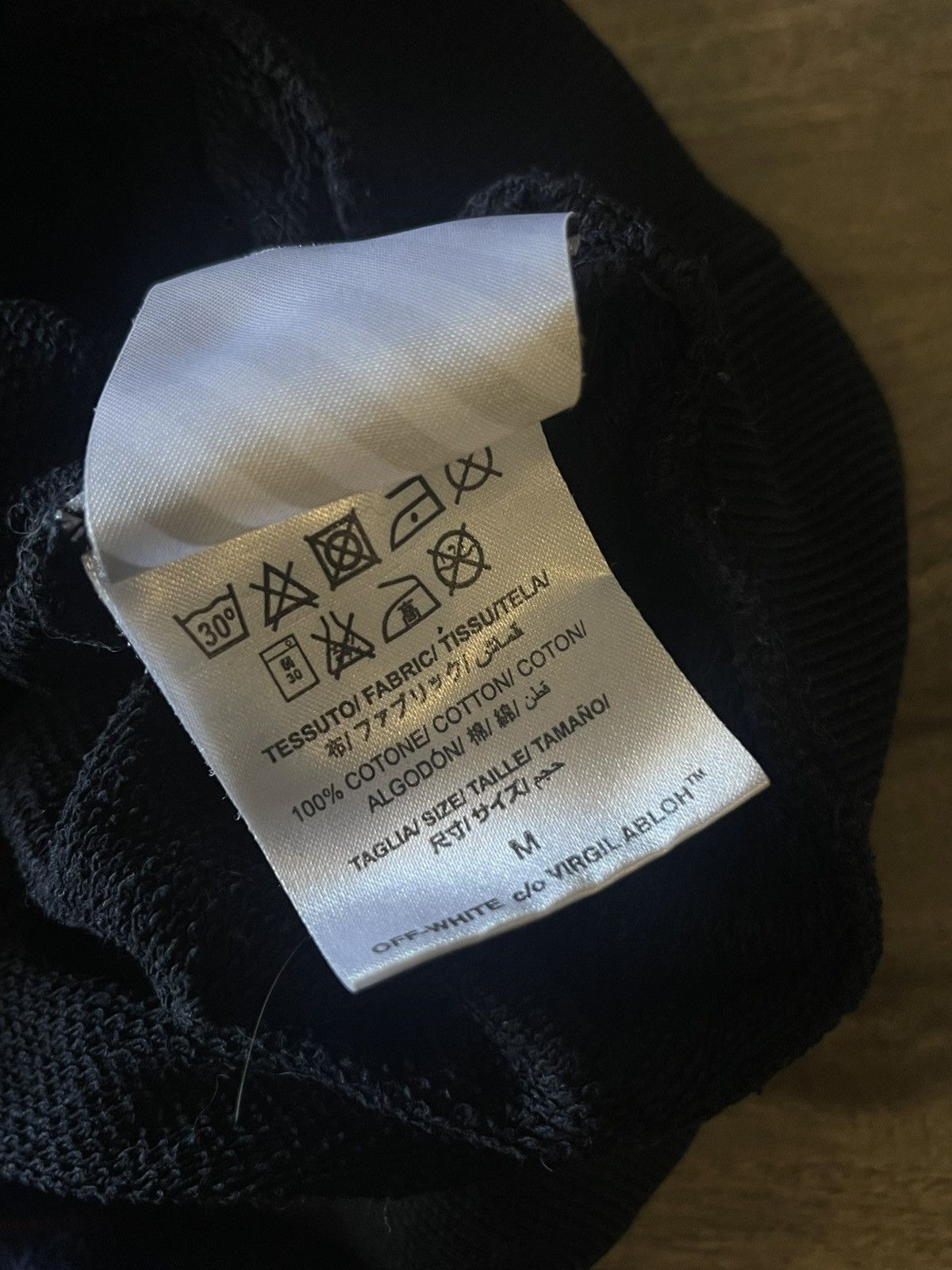 Off-White Off-White Virgil Abloh Caravaggio Black/ Yellow Sweater Size US M / EU 48-50 / 2 - 11 Thumbnail