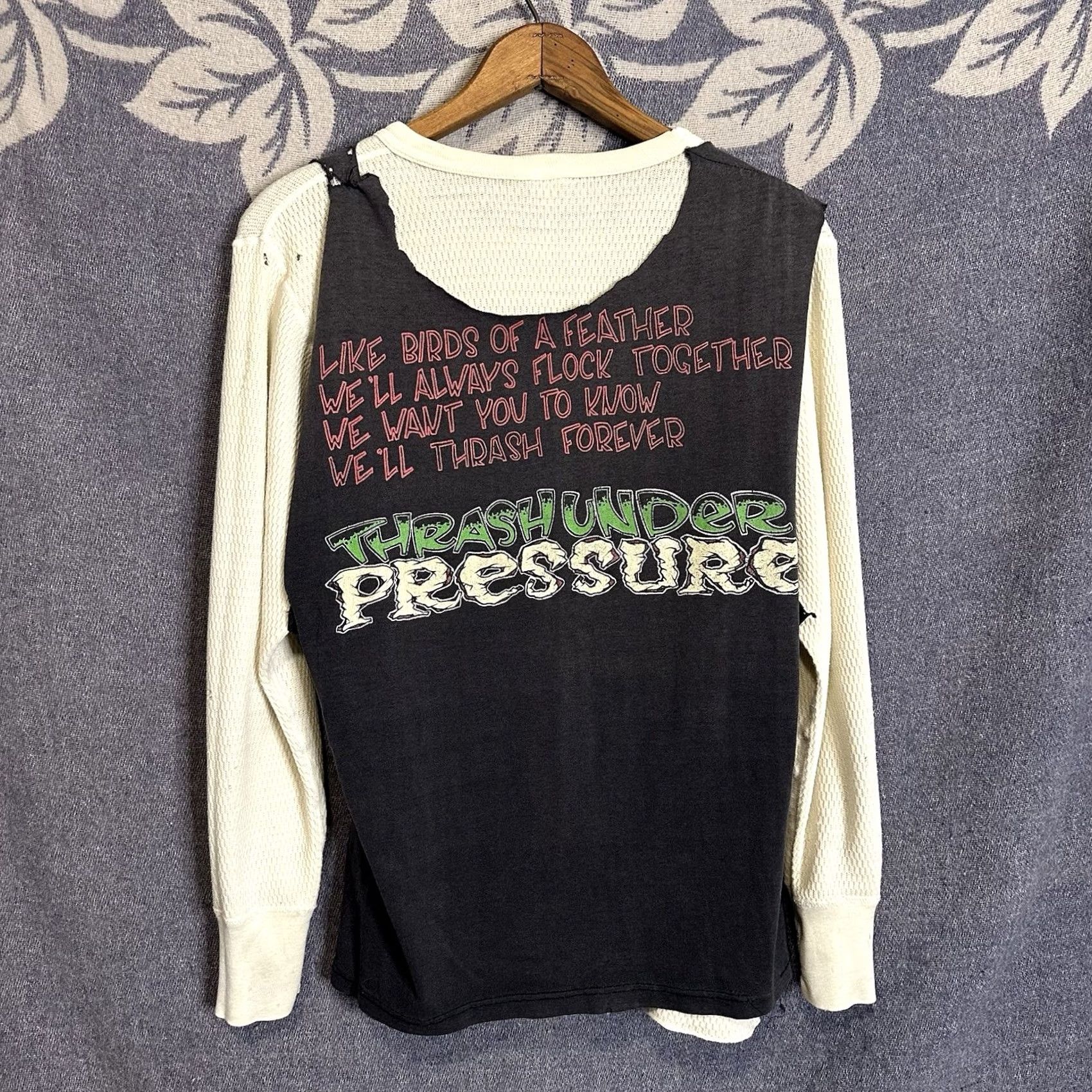 Vintage VINTAGE Exodus Thrash Under Pressure Tour Shirt 1990 Metal Rock Med Distressed Mens Size US M / EU 48-50 / 2 - 6 Thumbnail