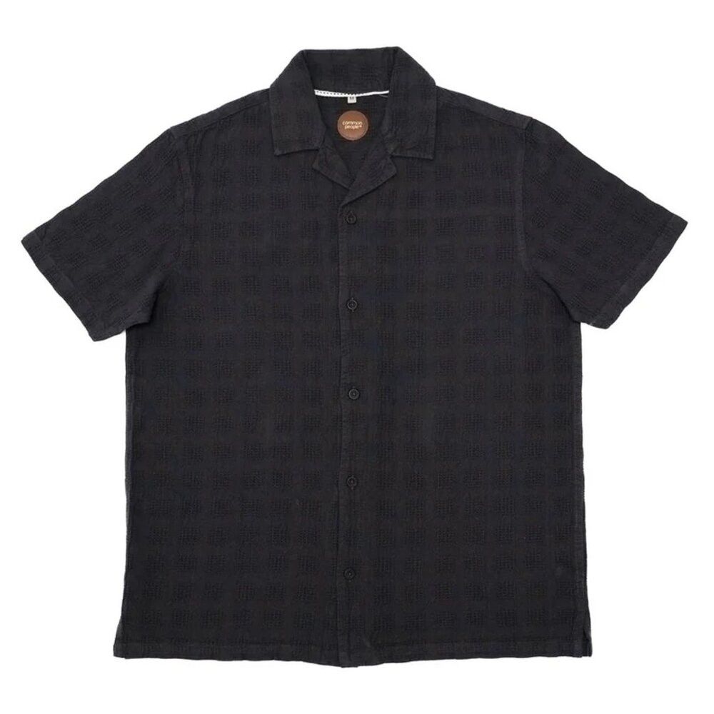 Common People NWT New $126 Common People Mapper Short Sleeve Cotton Shirt Size US M / EU 48-50 / 2 - 1 Thumbnail