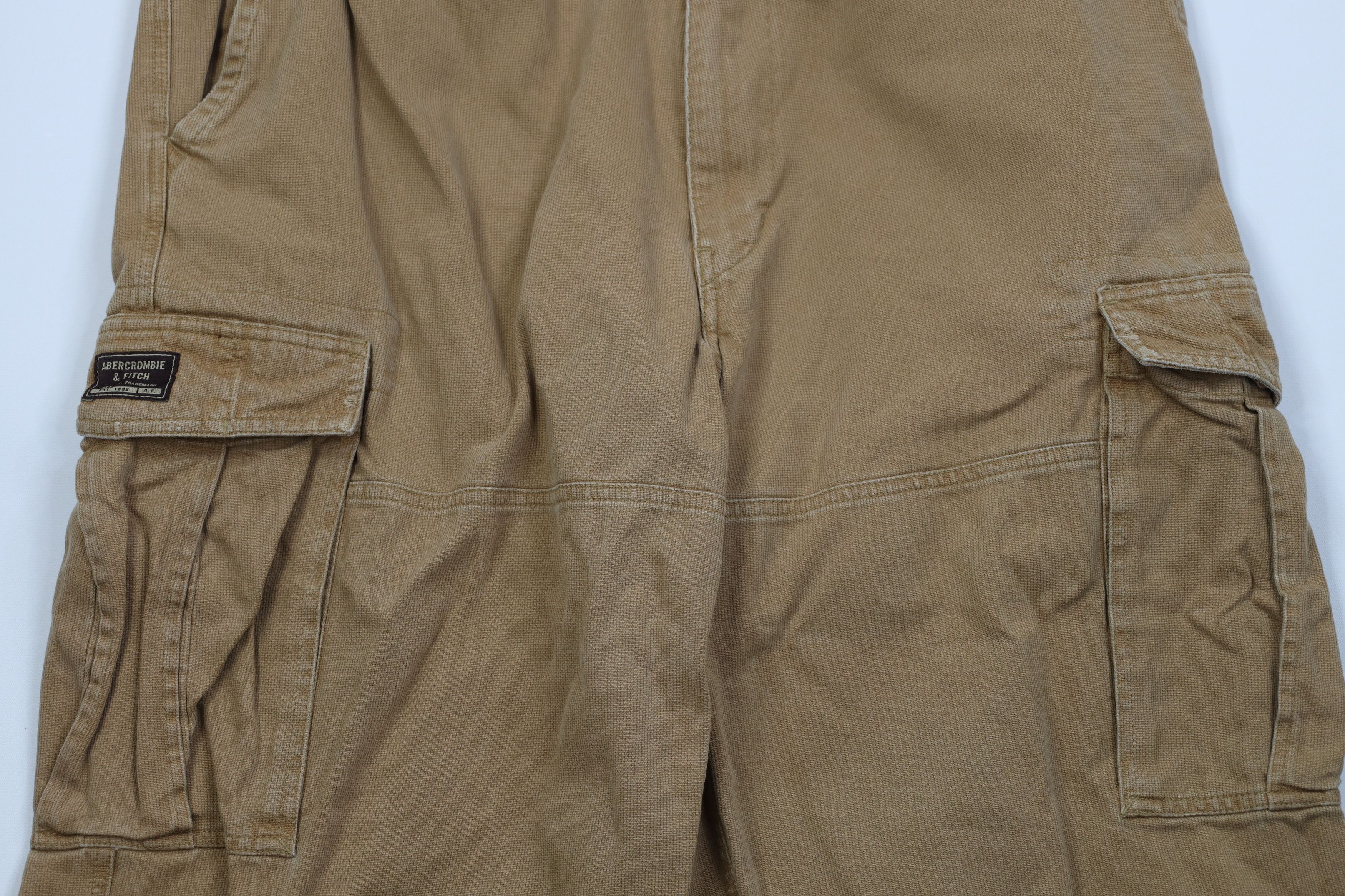 Abercrombie & Fitch Vintage 90s Y2K Abercrombie & Fitch Wide Leg Cargo Pants Size US 36 / EU 52 - 3 Thumbnail