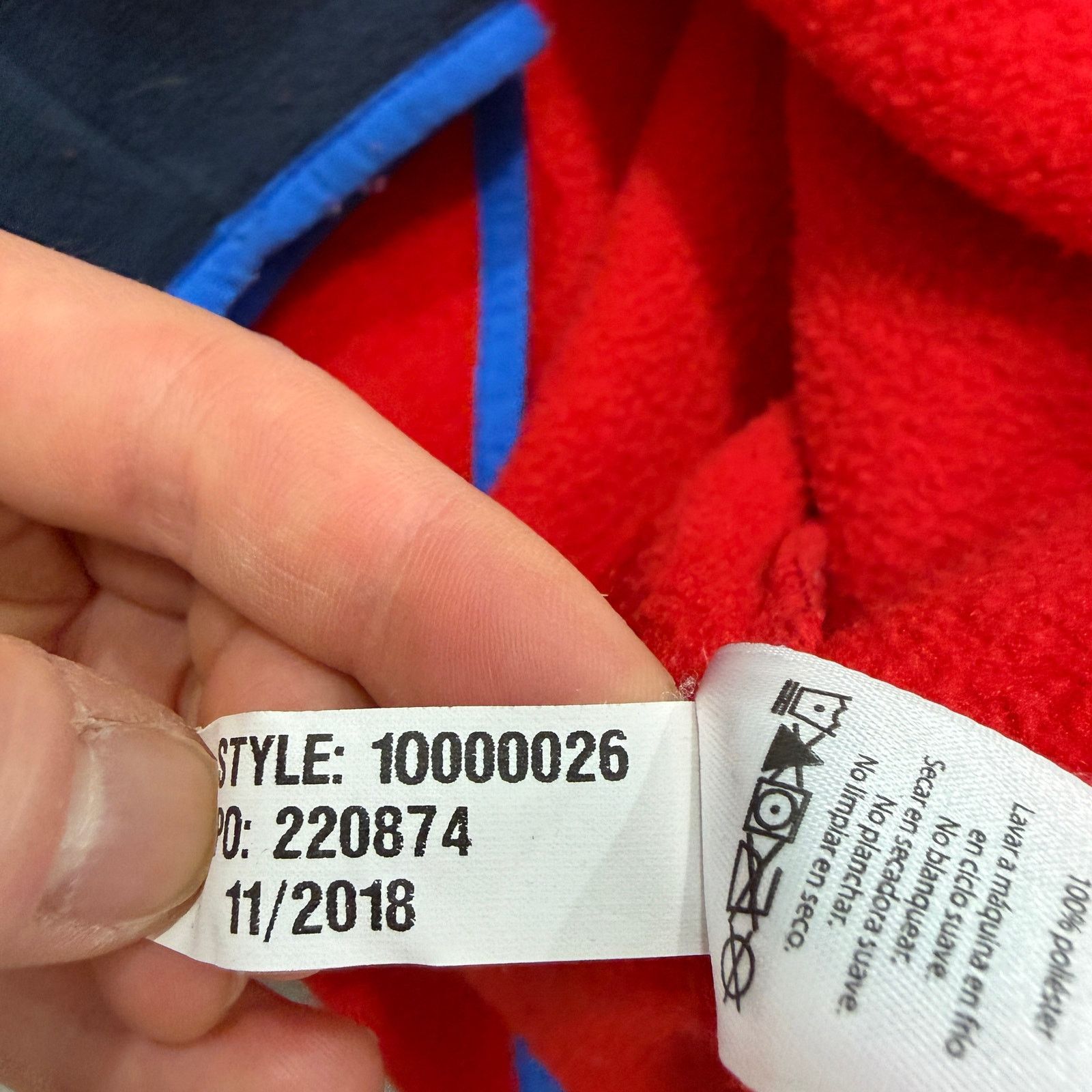 Vineyard Vines Vineyard Vines 1/4 Zip Fleece Men's Medium Red Colorblock Size US M / EU 48-50 / 2 - 6 Thumbnail