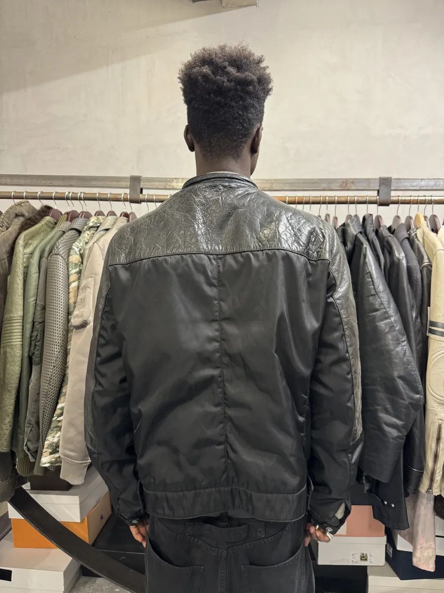 Prada AW2011 Prada Hybrid Leather Black Nylon Jacket Size US L / EU 52-54 / 3 - 10 Thumbnail