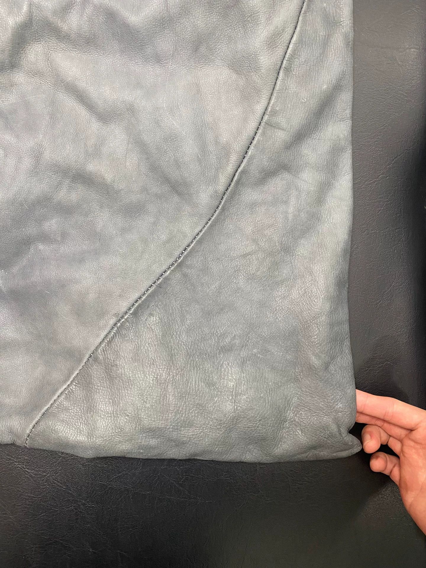 Leon Emanuel Blanck Emanuel Blanck Washed Gray Oversized Pocket Bag Size ONE SIZE - 4 Thumbnail