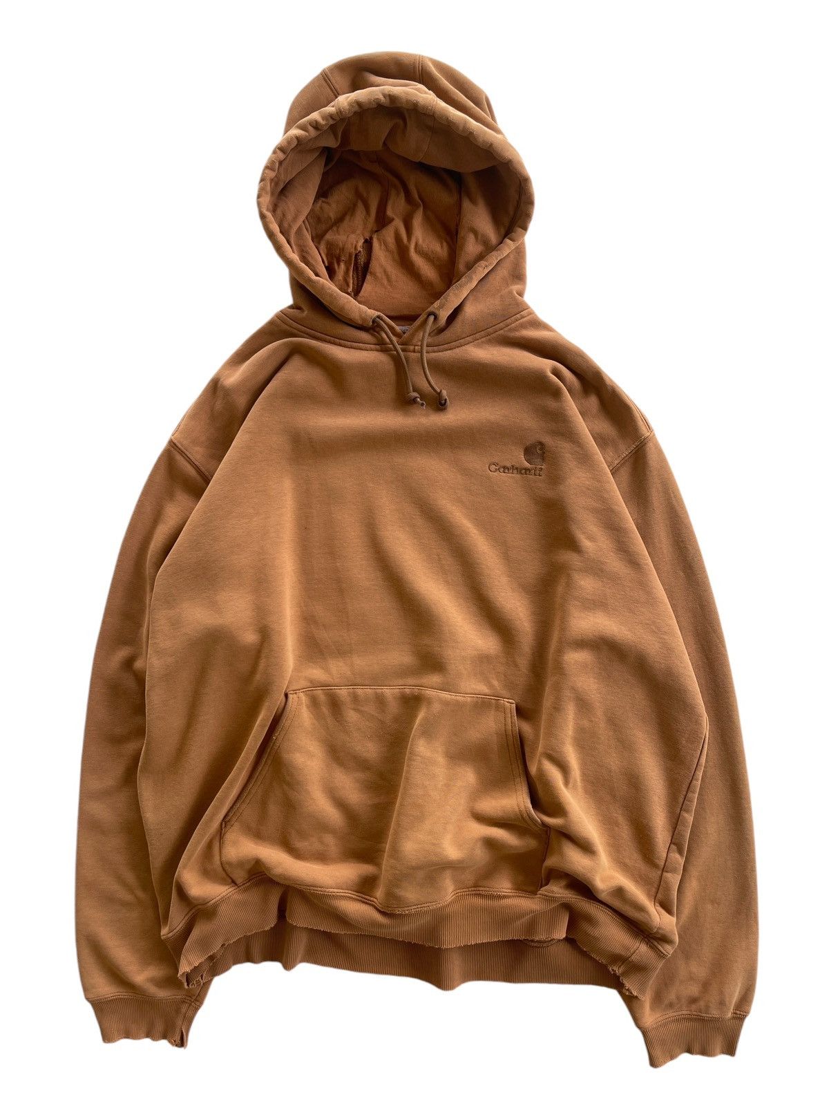 Carhartt Distressed Carhartt WIP Faded Brown Hoodies Size US XXL / EU 58 / 5 - 2 Thumbnail
