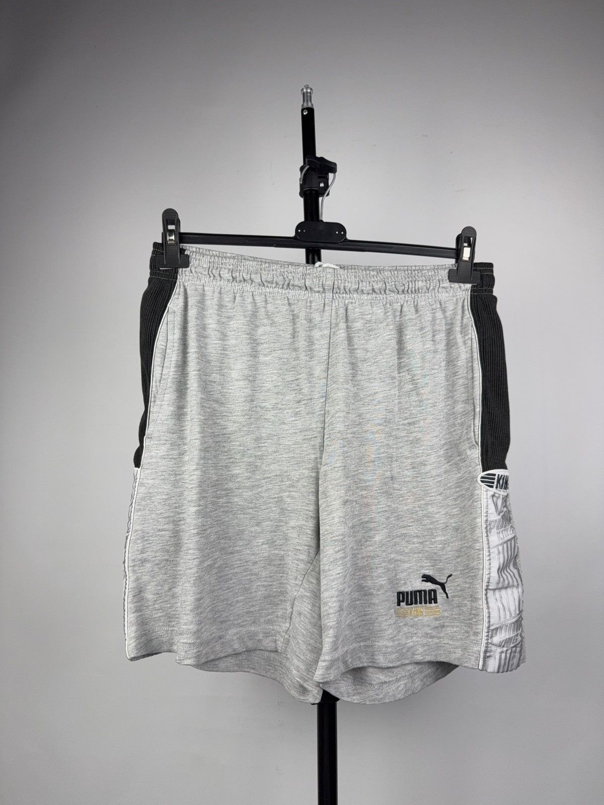 Puma Vintage 90s Retro Puma KING Shorts Grey Y2K S Size US 30 / EU 46 - 1 Thumbnail
