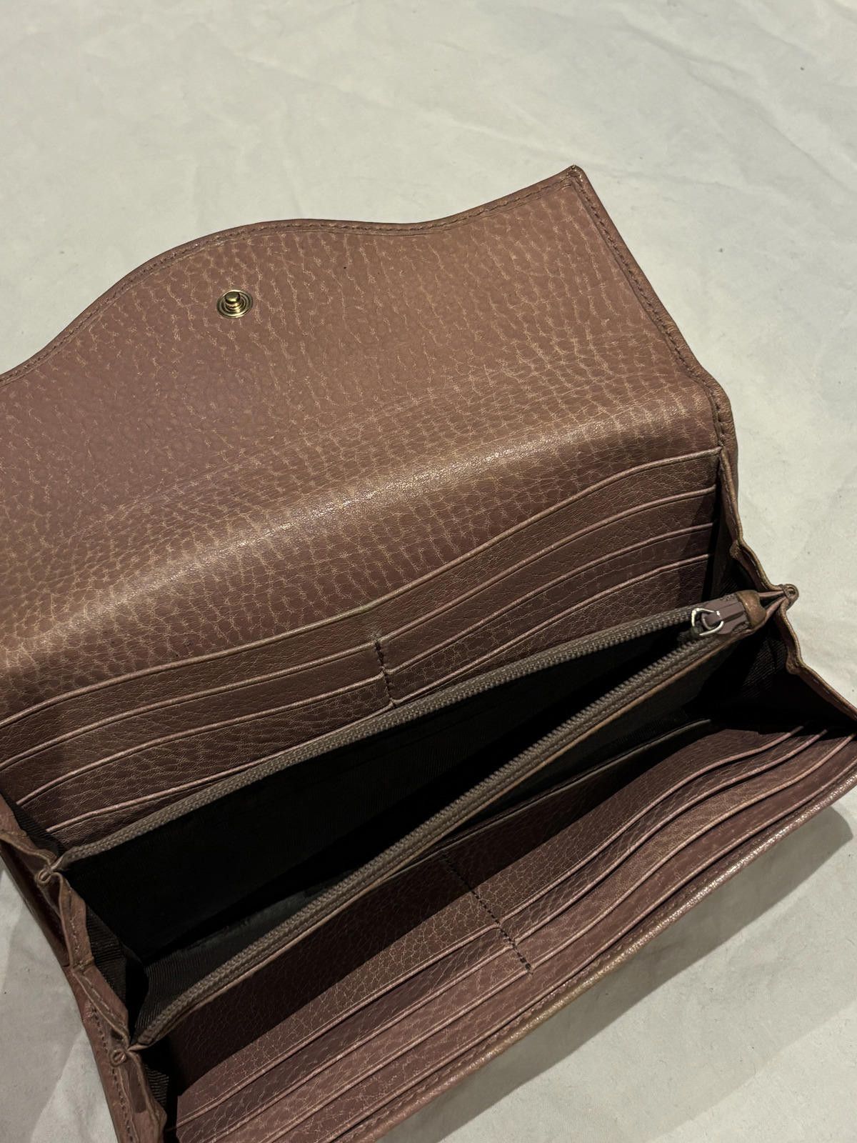 Gucci Gucci - Vintage Pink Leather Wallet with GG Logo Size ONE SIZE - 6 Thumbnail