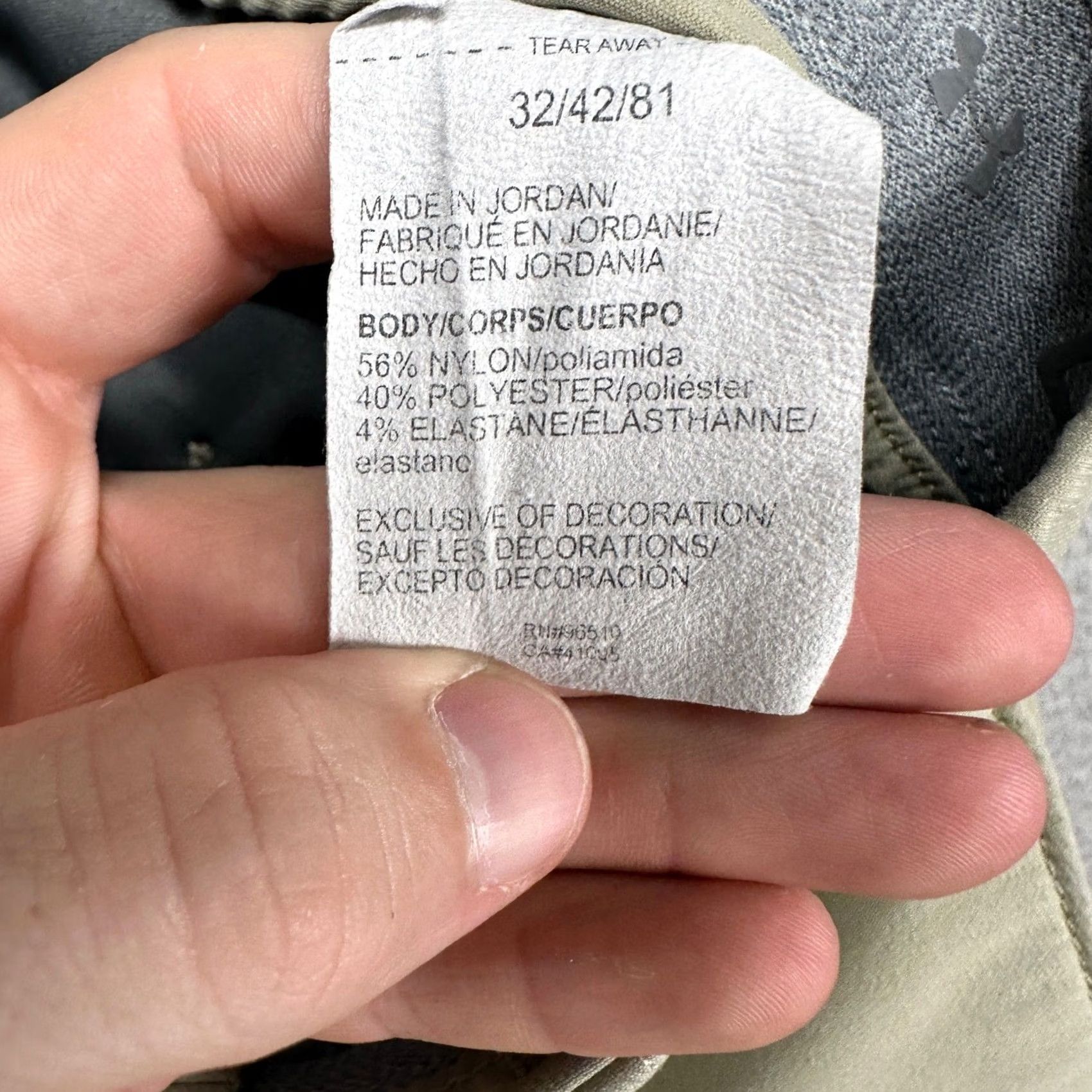 Under Armour Under Armour Mens Hiking Shorts 32 Tan Nylon Blend Flat Front Stretch Heat Gear Outdoor Size US 32 / EU 48 - 4 Thumbnail