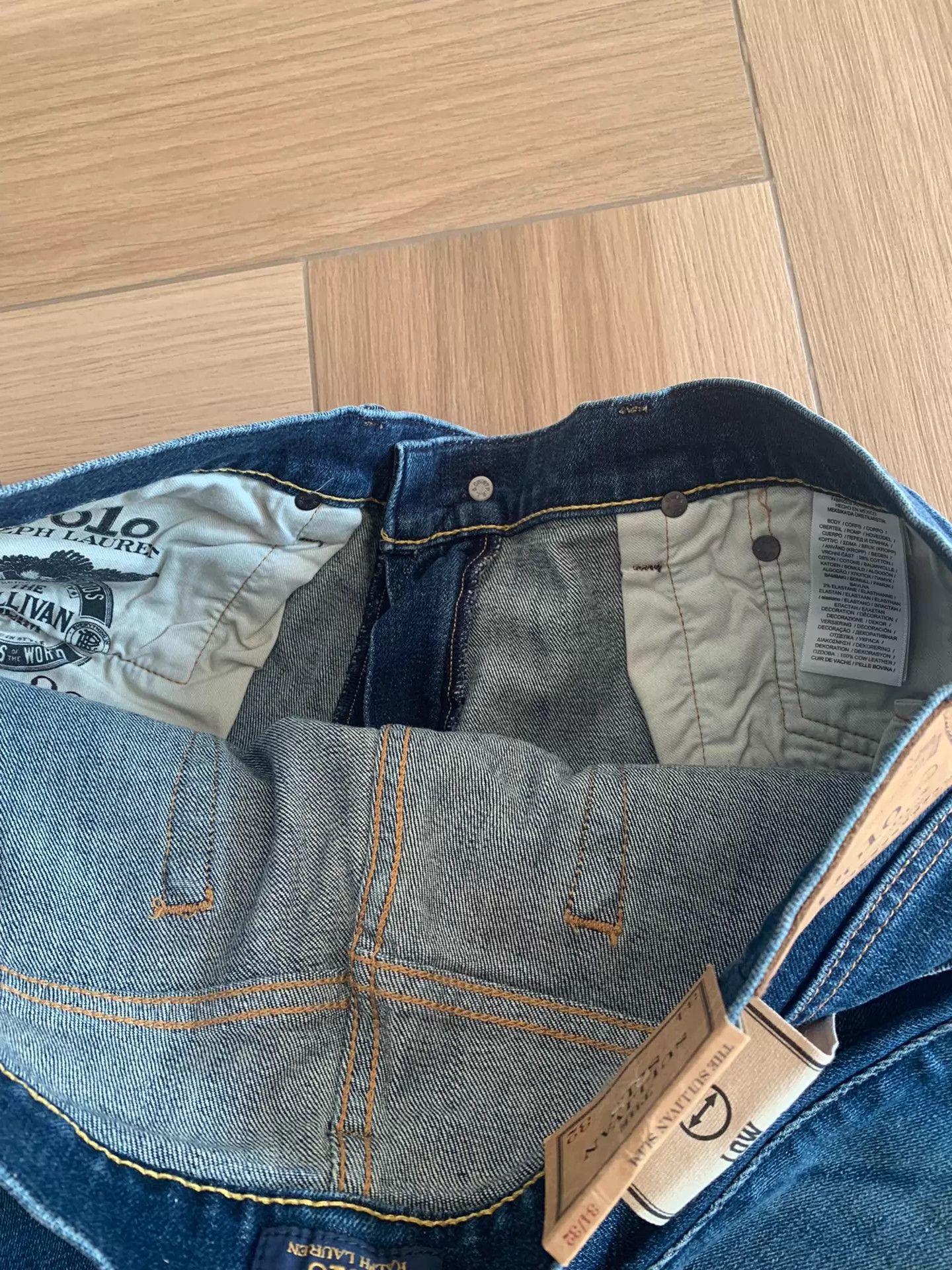 Polo Ralph Lauren Polo RL Sullivan Slim Distressed Washed Jeans Size US 34 / EU 50 - 4 Thumbnail