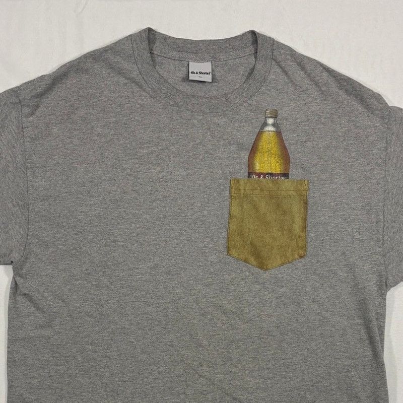 40's & Shorties 40's & Shorties Hidden Bottle Chest Pocket Graphic T-shirt Size US XL / EU 56 / 4 - 1 Thumbnail