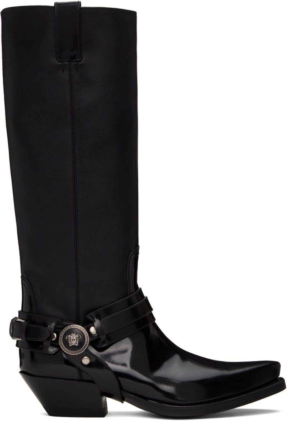 Versace Versace Texano Knee High Boots Size US 5 / IT 35 - 1 Thumbnail