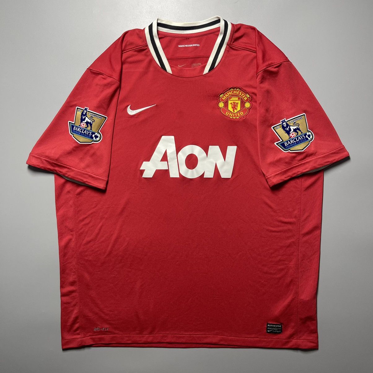 Nike MAN UNITED NIKE 2011/2012 FOOTBALL HOME JERSEY #13 PARK Size US XXL / EU 58 / 5 - 2 Thumbnail