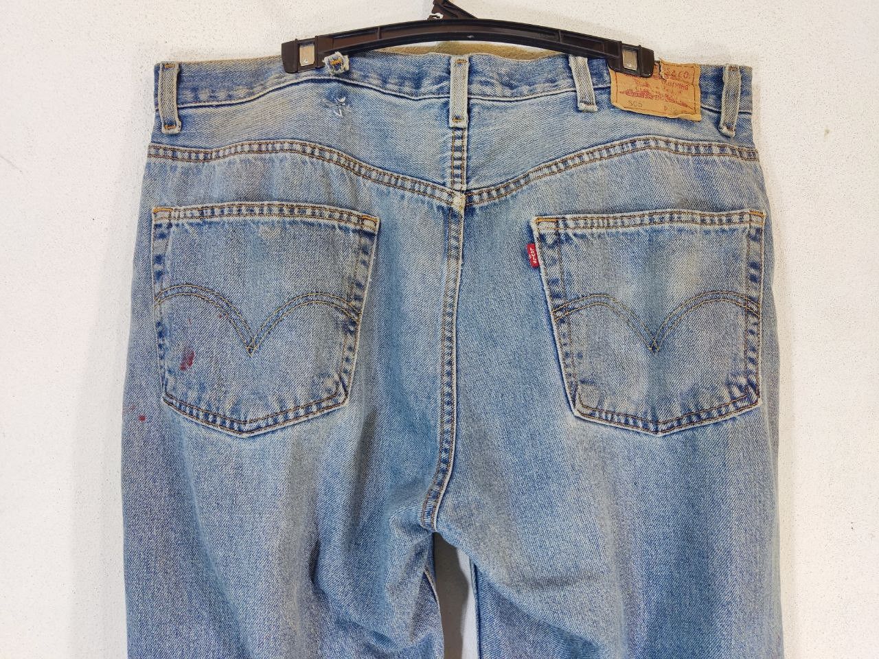 Levi's vintage levis 505 regular fit paint splatter denim Size US 42 / EU 58 - 3 Thumbnail
