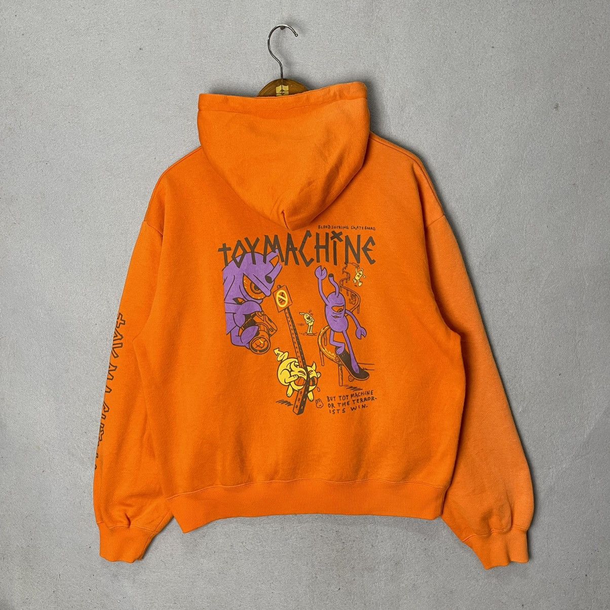 Toy Machine Toy Machine Skate Devil Graphic Orange Hoodie Pullover Size US M / EU 48-50 / 2 - 1 Thumbnail