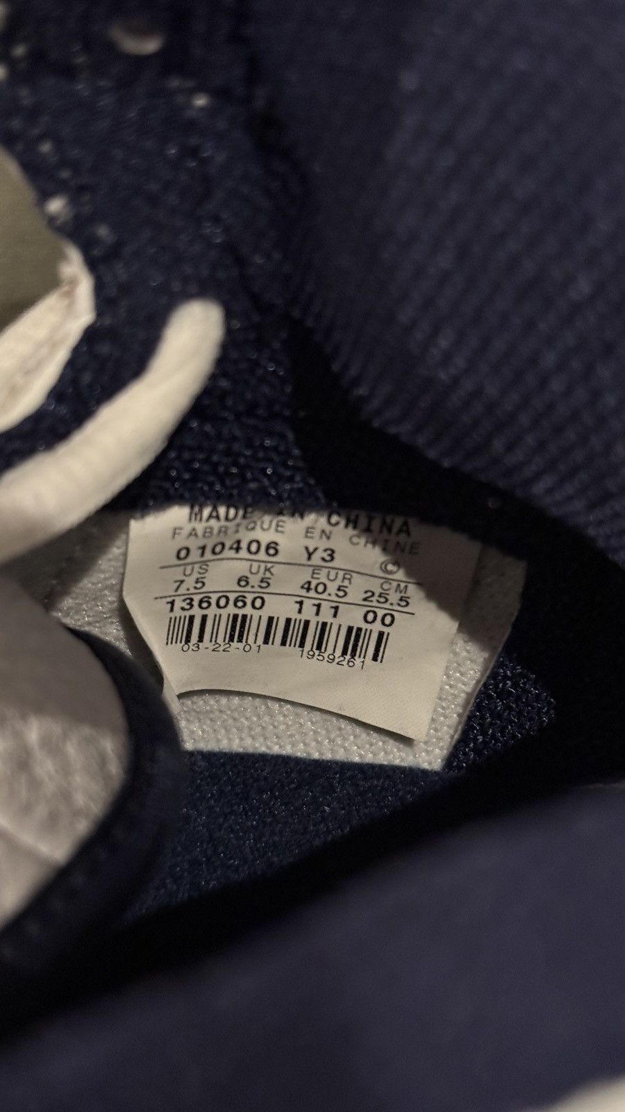 Jordan Brand Air Jordan 1 Retro+ OG “Midnight Navy” 2001 CO.JP Sz 7.5 DS Size US 7.5 / EU 40-41 - 6 Thumbnail