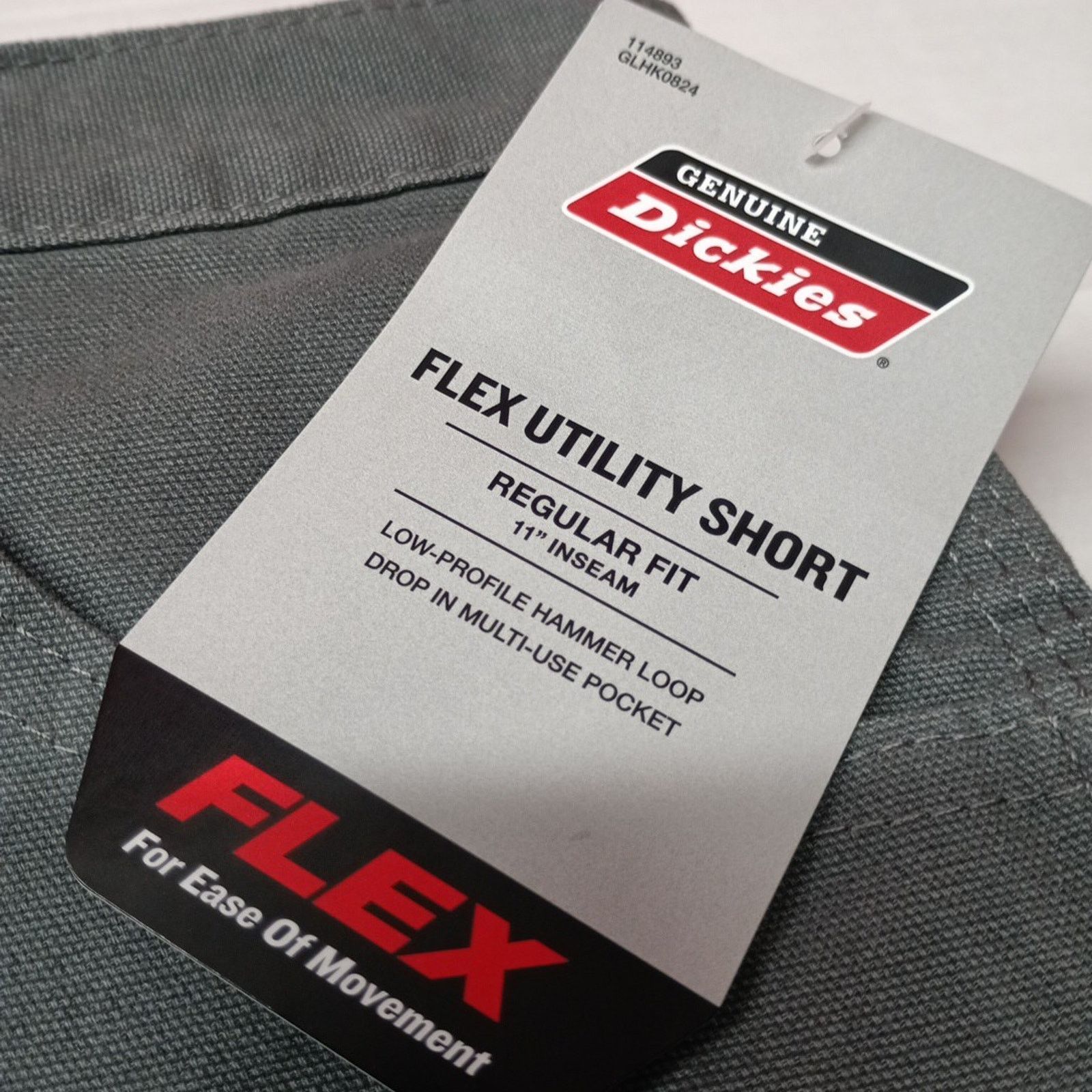Dickies Dickies Men's Size 32 11” Ins Gray Work Shorts Flex Utility Size US 32 / EU 48 - 2 Thumbnail