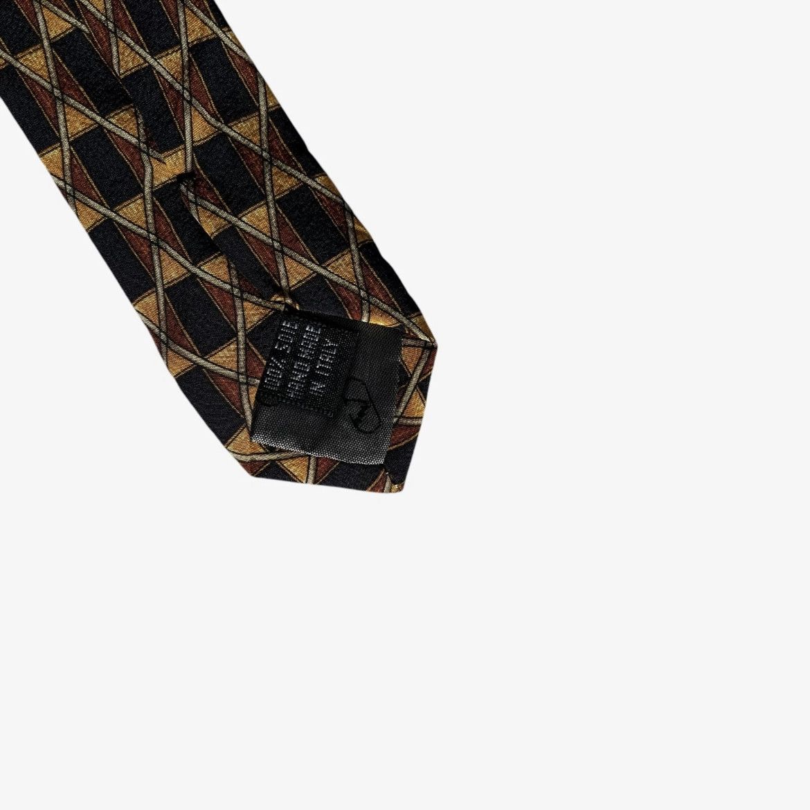 Valentino Vintage 90s Valentino Geometric Abstract Print Silk Tie Size ONE SIZE - 3 Thumbnail