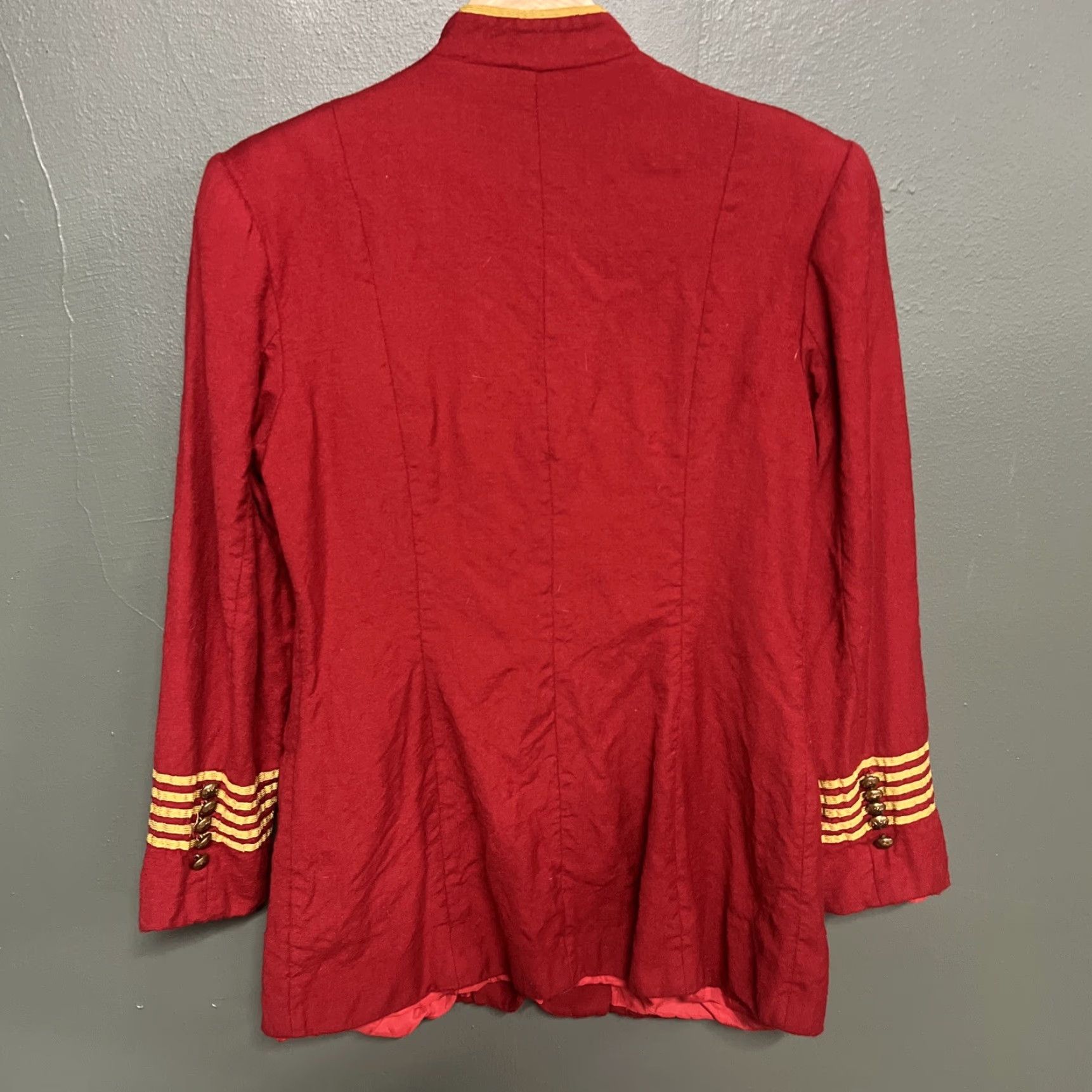 Bloomingdale's VINTAGE Bloomingdales Wool Red Jacket Sz 10 Womens Size L / US 10 / IT 46 - 3 Thumbnail