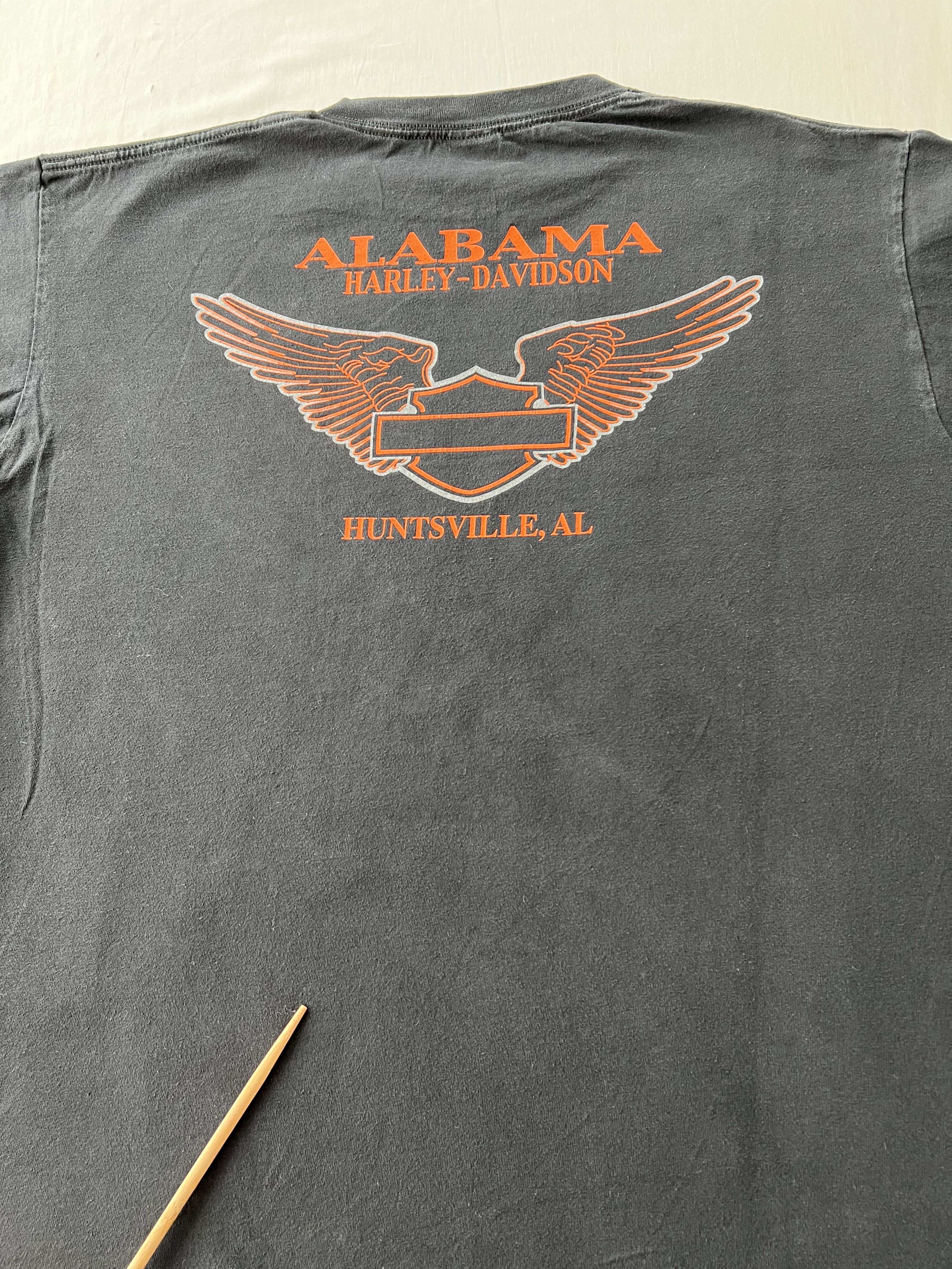 Harley Davidson Vintage 2000s Harley Davidson Fire Flame Freedom Alabama Tee Size US XL / EU 56 / 4 - 17 Thumbnail