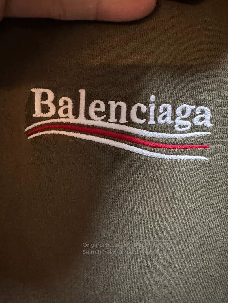 Balenciaga Balenciaga Embroidered Coke Round Neck Loose Short Sleeve Size US S / EU 44-46 / 1 - 2 Thumbnail
