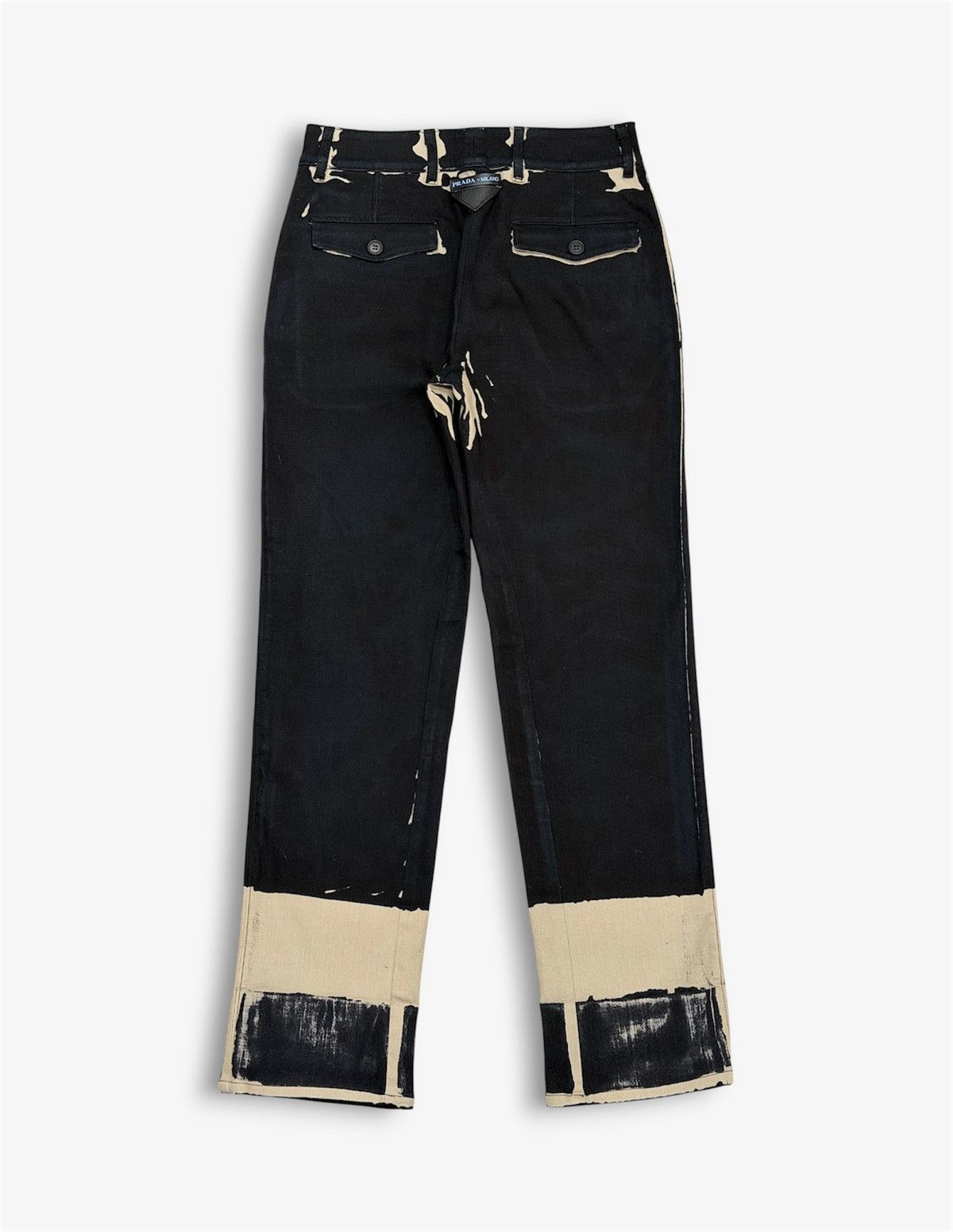 Prada PRADA FW 2018 Overdyed Back Logo Patch Pants Runway Jeans Size US 30 / EU 46 - 5 Thumbnail