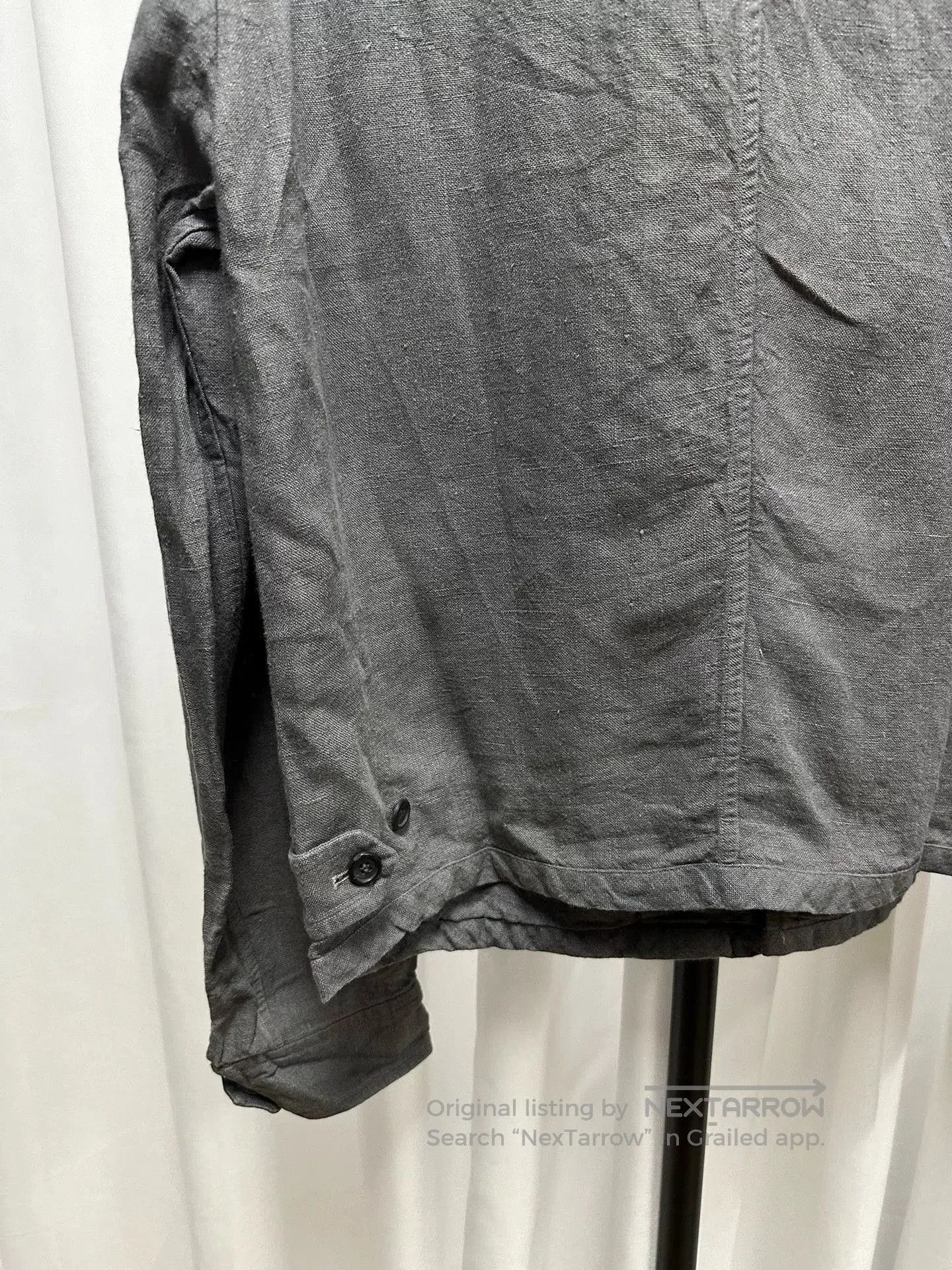 Comme des Garcons SHIRT Comme des Garcons Gray Linen Jacket. Size US M / EU 48-50 / 2 - 7 Thumbnail