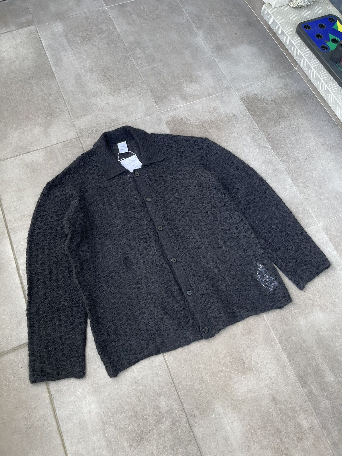 Our Legacy × Won Hundred !DS! AW23 Won Hundred Mazar LS Black Knitted Cardigan Size US M / EU 48-50 / 2 - 10 Thumbnail