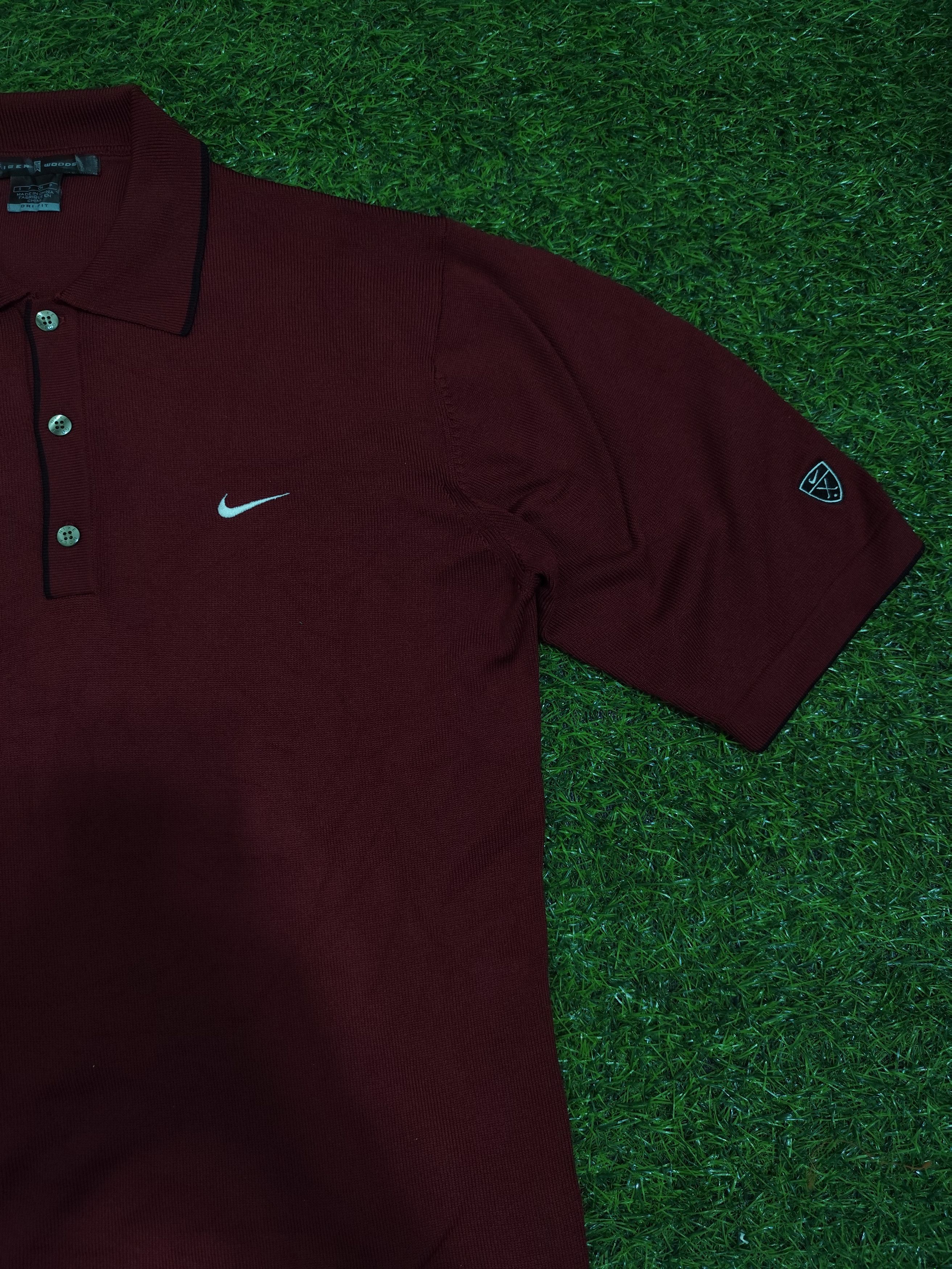 Nike Maroon Nike Tiger Woods Polo Shirt knitted Size US S / EU 44-46 / 1 - 6 Thumbnail