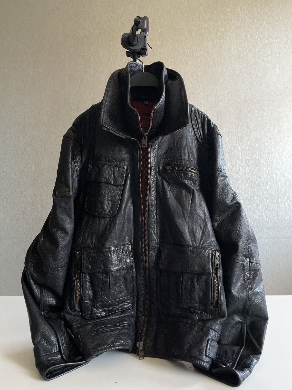 Superdry Superheavyweight Leather; Motorbike & Engineering Insp. Jack Size US L / EU 52-54 / 3 - 1 Thumbnail