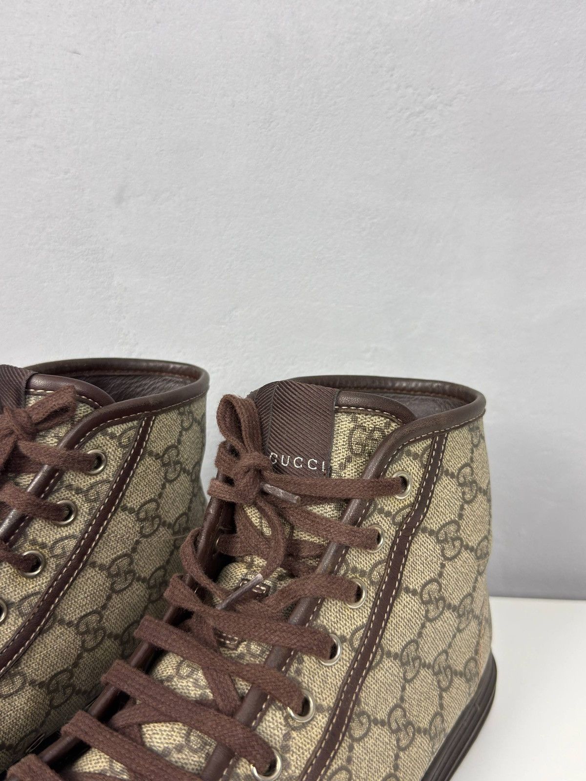 Gucci GUCCI A/W2012 “California” GG Monogram Canvas High Top Shoes Size US 9 / EU 42 - 9 Thumbnail