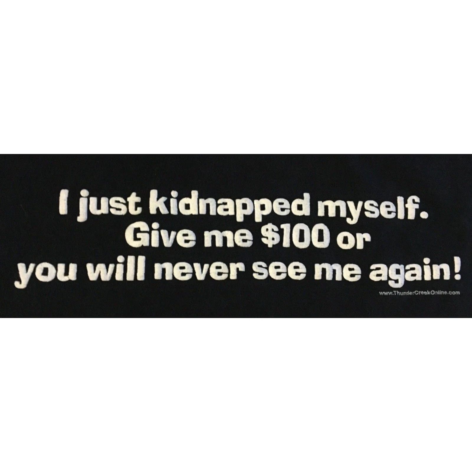 Vintage Vtg I Kidnapped Myself Faded Shirt M Funny Saying Joke Grunge Emo Goth Punk Y2K Size US M / EU 48-50 / 2 - 2 Thumbnail