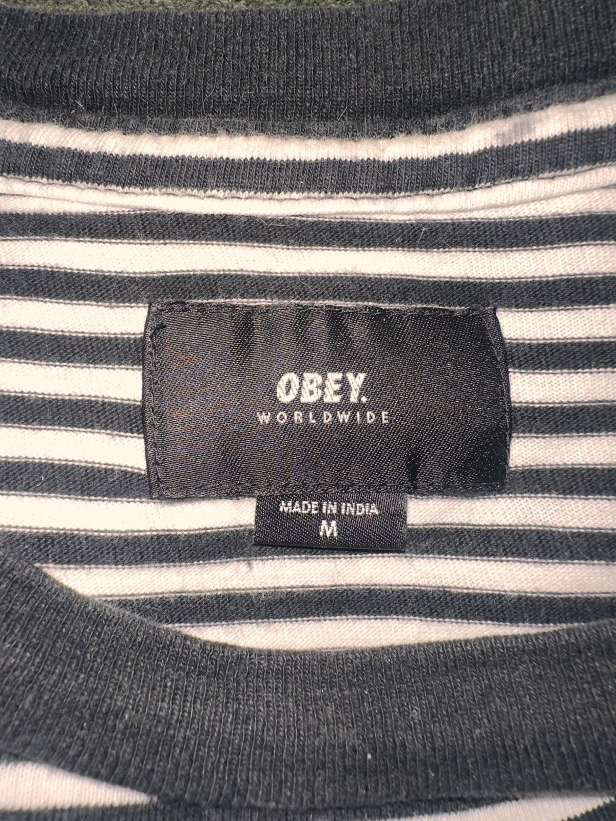 Obey × Vintage Vintage Striped Obey Tee Size US M / EU 48-50 / 2 - 3 Thumbnail