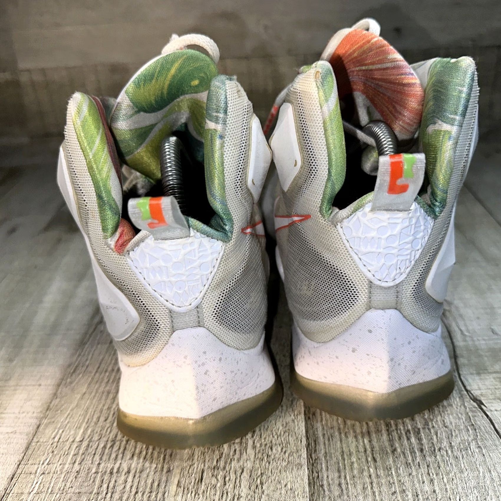 Nike Nike LeBron 13 Easter Mens Size 8.5 White Sneaker Basketball 2016 Mid Top Size US 9 / EU 42 - 5 Thumbnail
