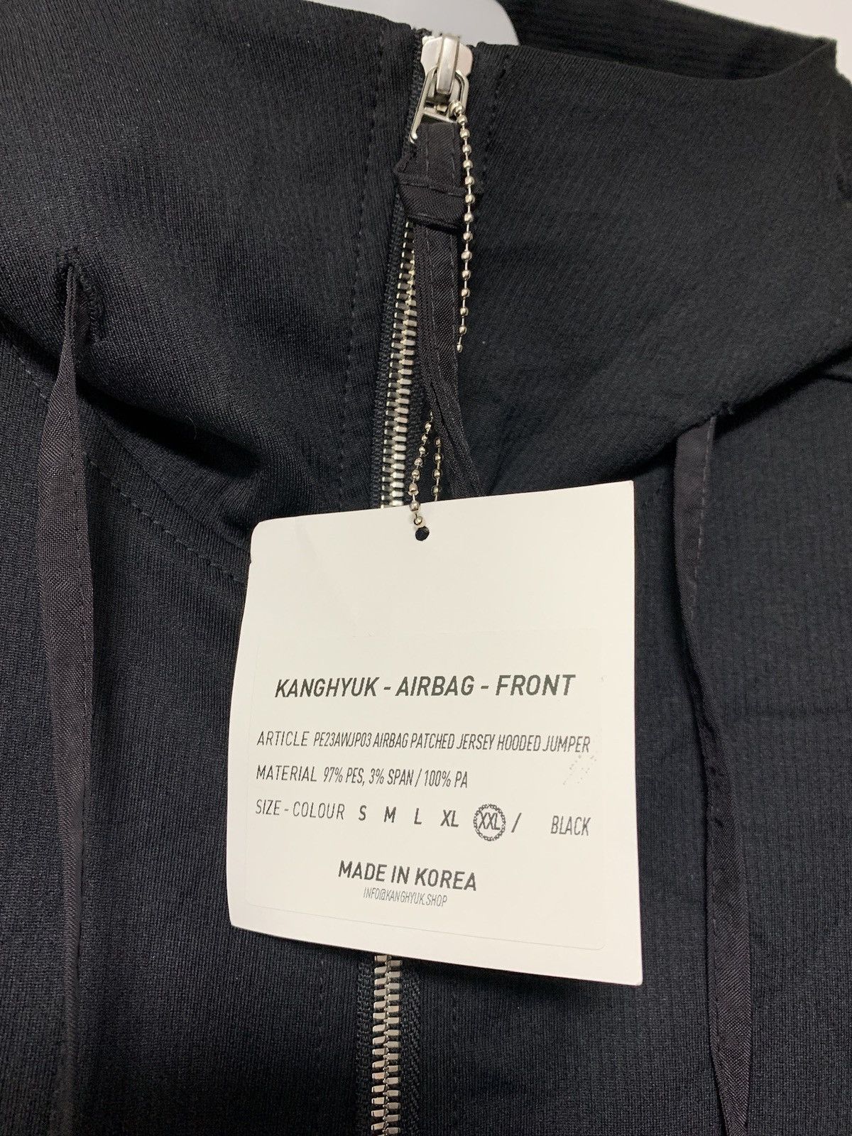 KANGHYUK KANGHYUK 23AW Airbag patched jersey Hooded Jumper 3XL Size US XXL / EU 58 / 5 - 2 Thumbnail
